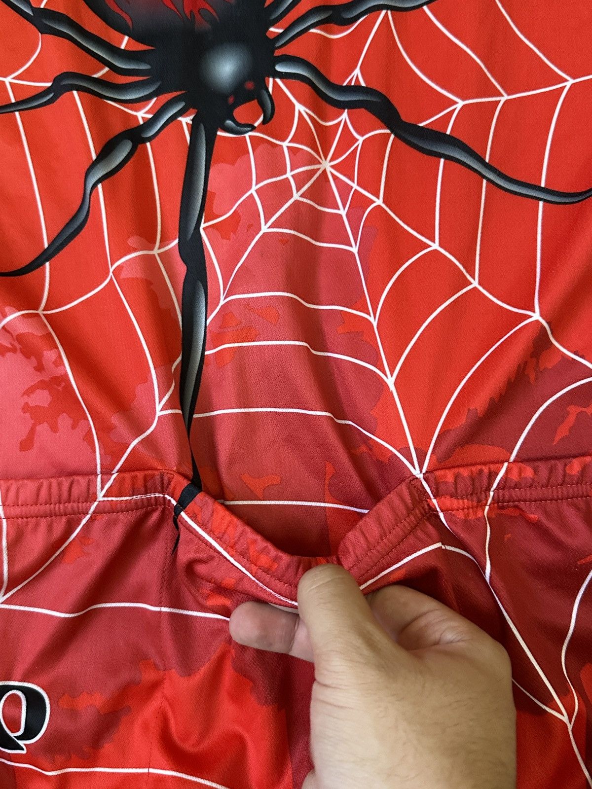 Vintage Very Rare Spyder Web Fire Flame Cycling Jersey Y2k Size US L / EU 52-54 / 3 - 6 Thumbnail