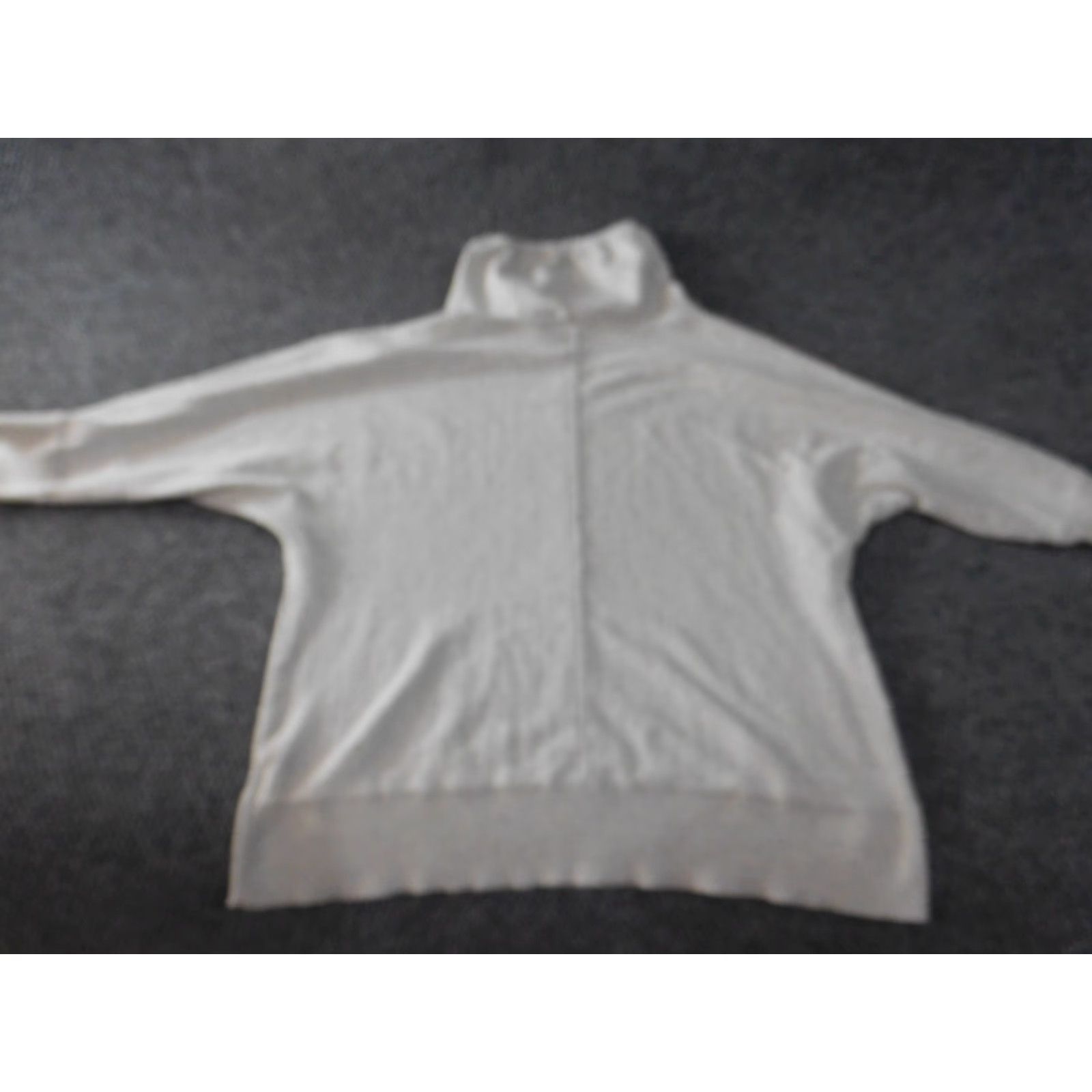 Jones New York Jones New York Womens Sweater 1X Plus Gray Turtleneck Pullover Raglan Sleeve 3/4 Open-Knit Cotton Logo Casual Modern Stretch V-Neck N/A Size XL / US 12-14 / IT 48-50 - 7 Thumbnail