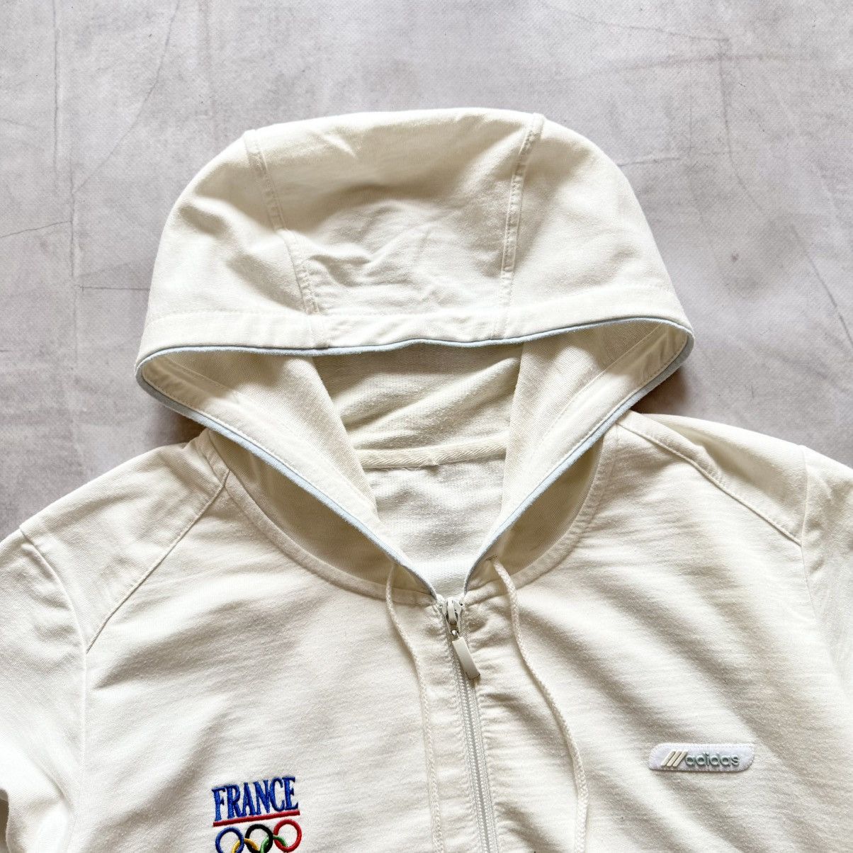 Adidas Vintage 90s Adidas France Olympics Game Zip Hoodie Size US S / EU 44-46 / 1 - 8 Thumbnail