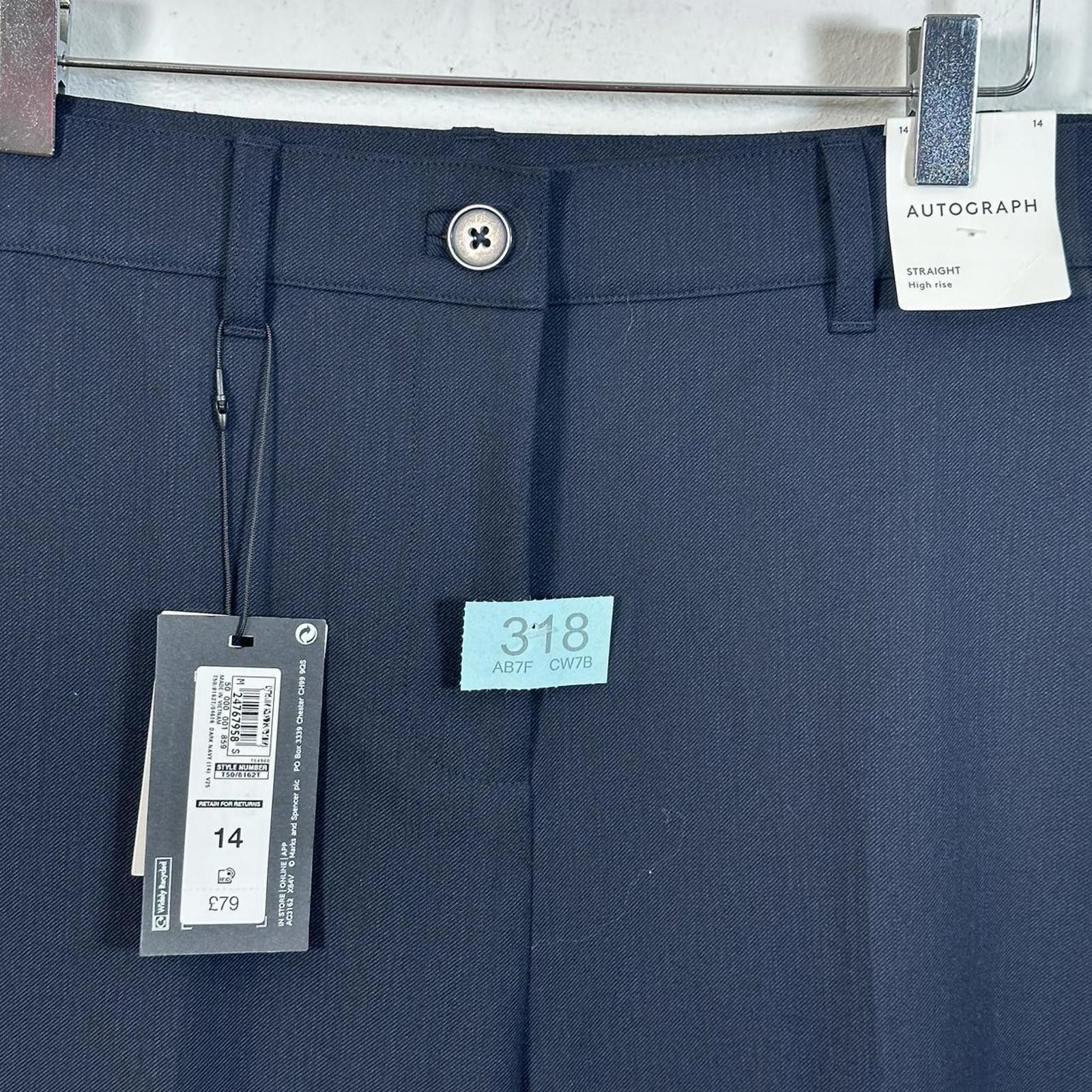 Designer Autograph Collection Men's Navy and Black Trousers Size US 32 / EU 48 - 2 Thumbnail