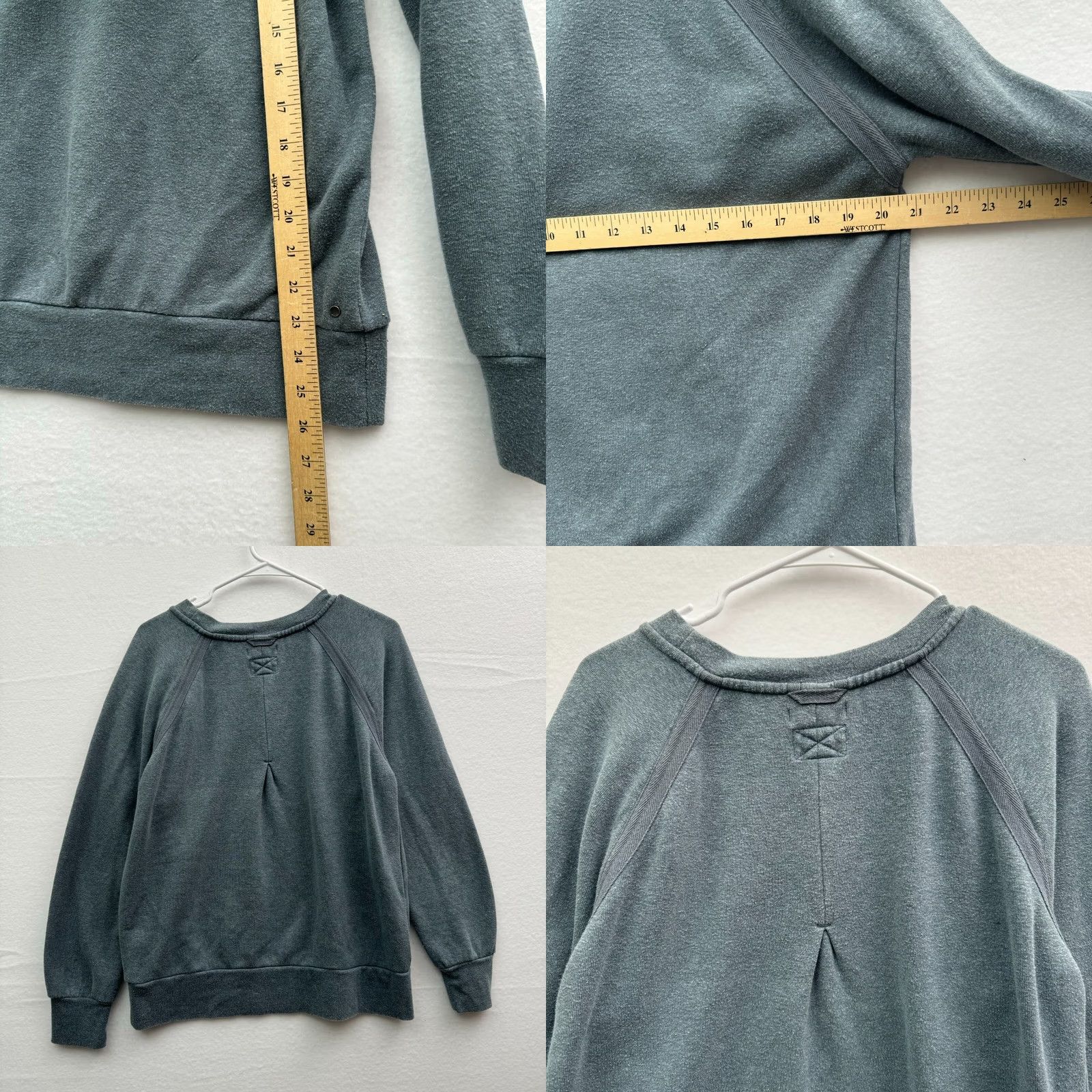 Prana VINTAGE PrAna Medium Blue Hemp Blend Sweater Sweatshirt Outdoors Cozy Sustainable Mens M Crew Neck Pullover Blue Hemp Sweater M Mens Size US M / EU 48-50 / 2 - 8 Thumbnail