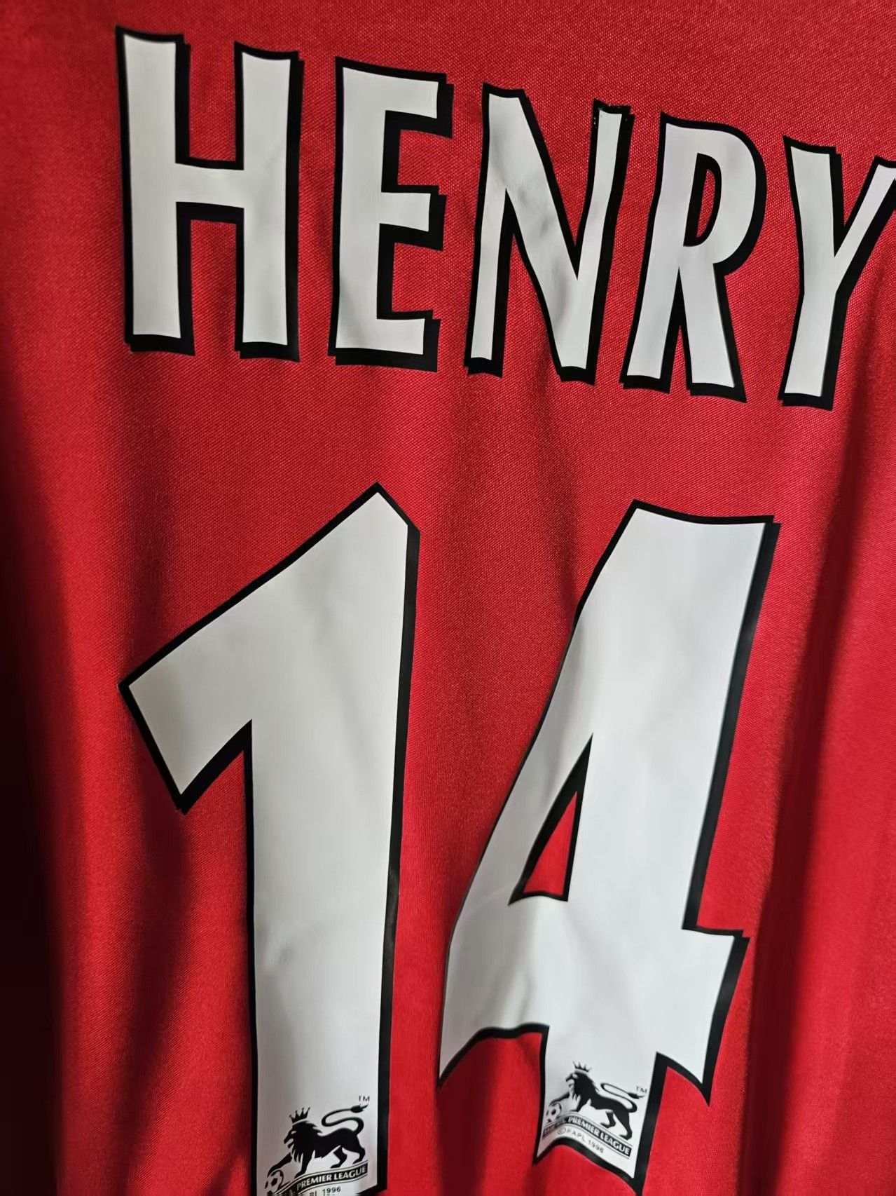 Other 1998 1999 Arsenal #14 Thierry Henry Jersey Size US L / EU 52-54 / 3 - 5 Thumbnail