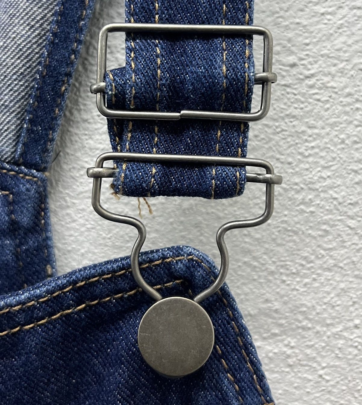 Asos × Vintage ASOS Denim Overalls - Dark Wash - UK 8 / US 4 / EU 36 Size US 30 / EU 46 - 5 Thumbnail
