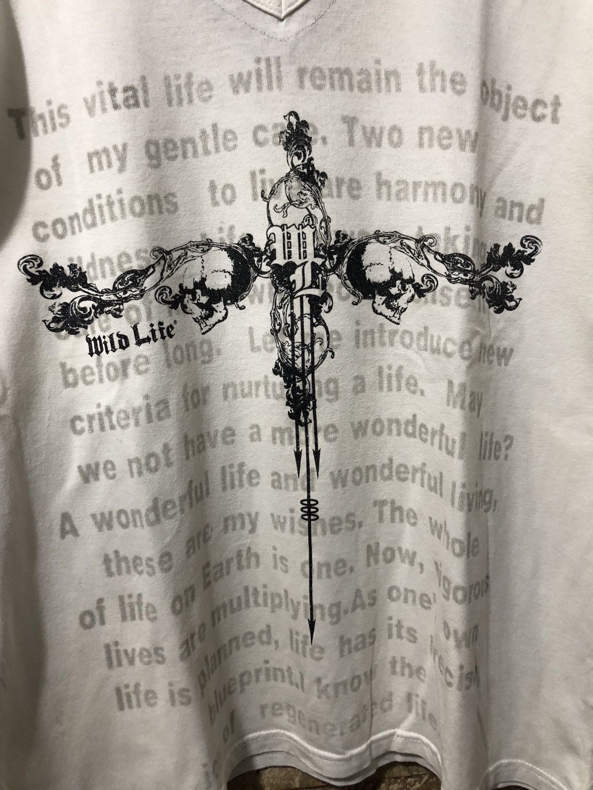 20471120 Wild Life Double Layer Poem punk rock style Size US L / EU 52-54 / 3 - 2 Thumbnail