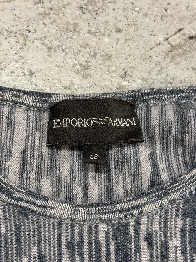 Emporio Armani SS2021 Emporio Armani Black & White Contemporary Wool Sweater Size US M / EU 48-50 / 2 - 7 Thumbnail