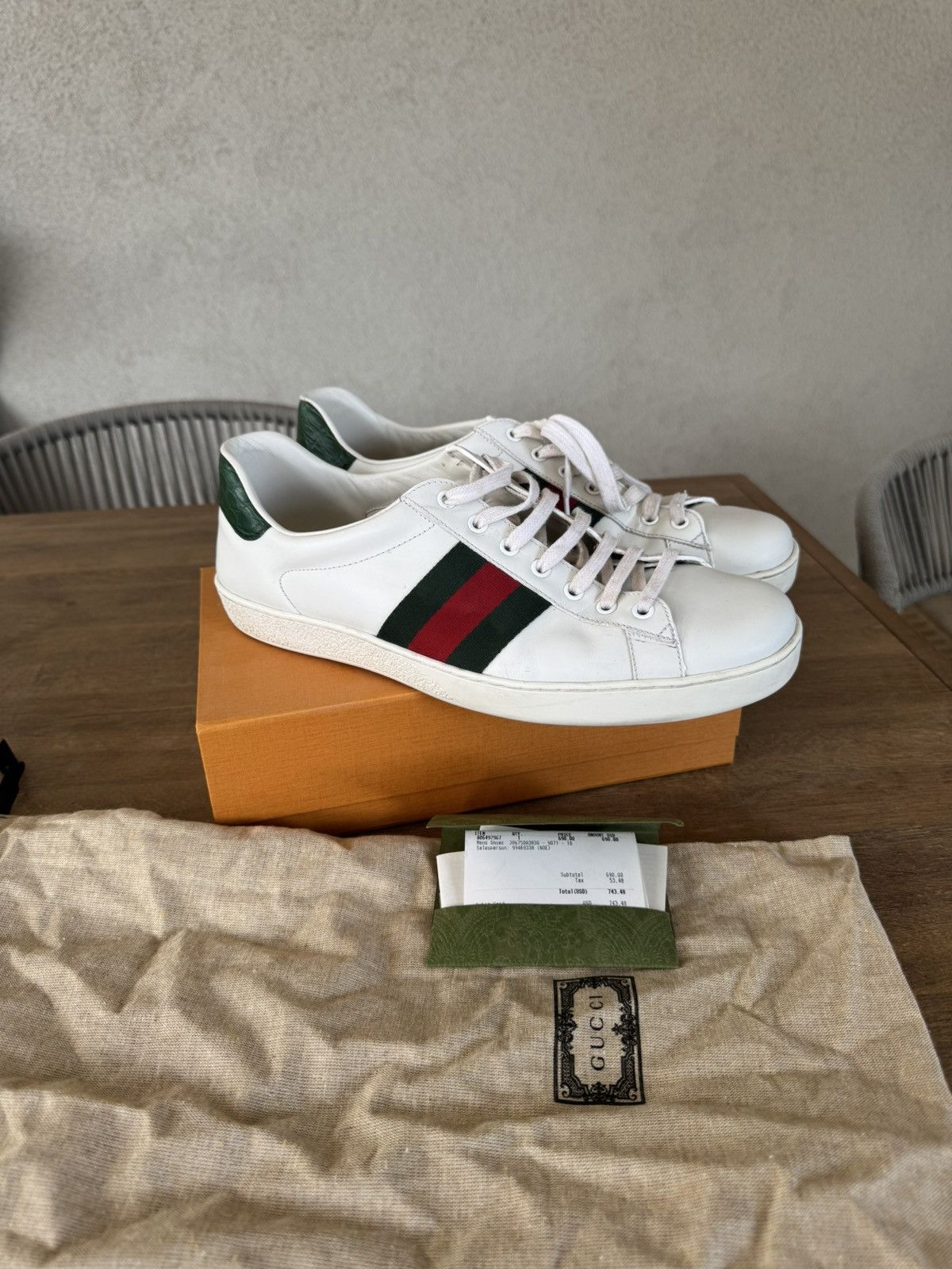 Gucci Mens Gucci shoes Ace GG Size US 10 / EU 43 - 1 Thumbnail