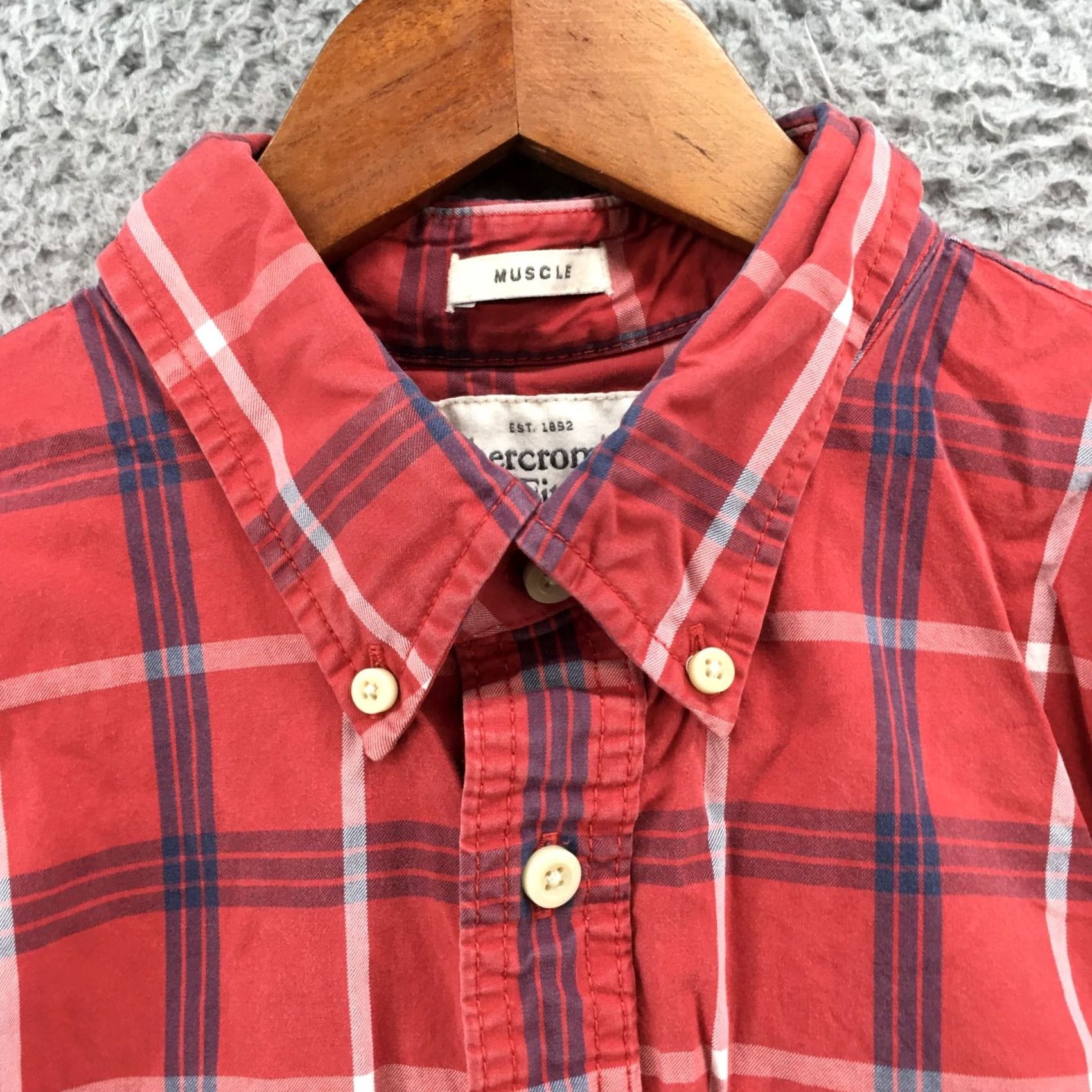 Abercrombie & Fitch Abercrombie & Fitch Button Down Shirt Mens L Multicolor Cotton Plaid Long Sleeve Size US L / EU 52-54 / 3 - 3 Thumbnail