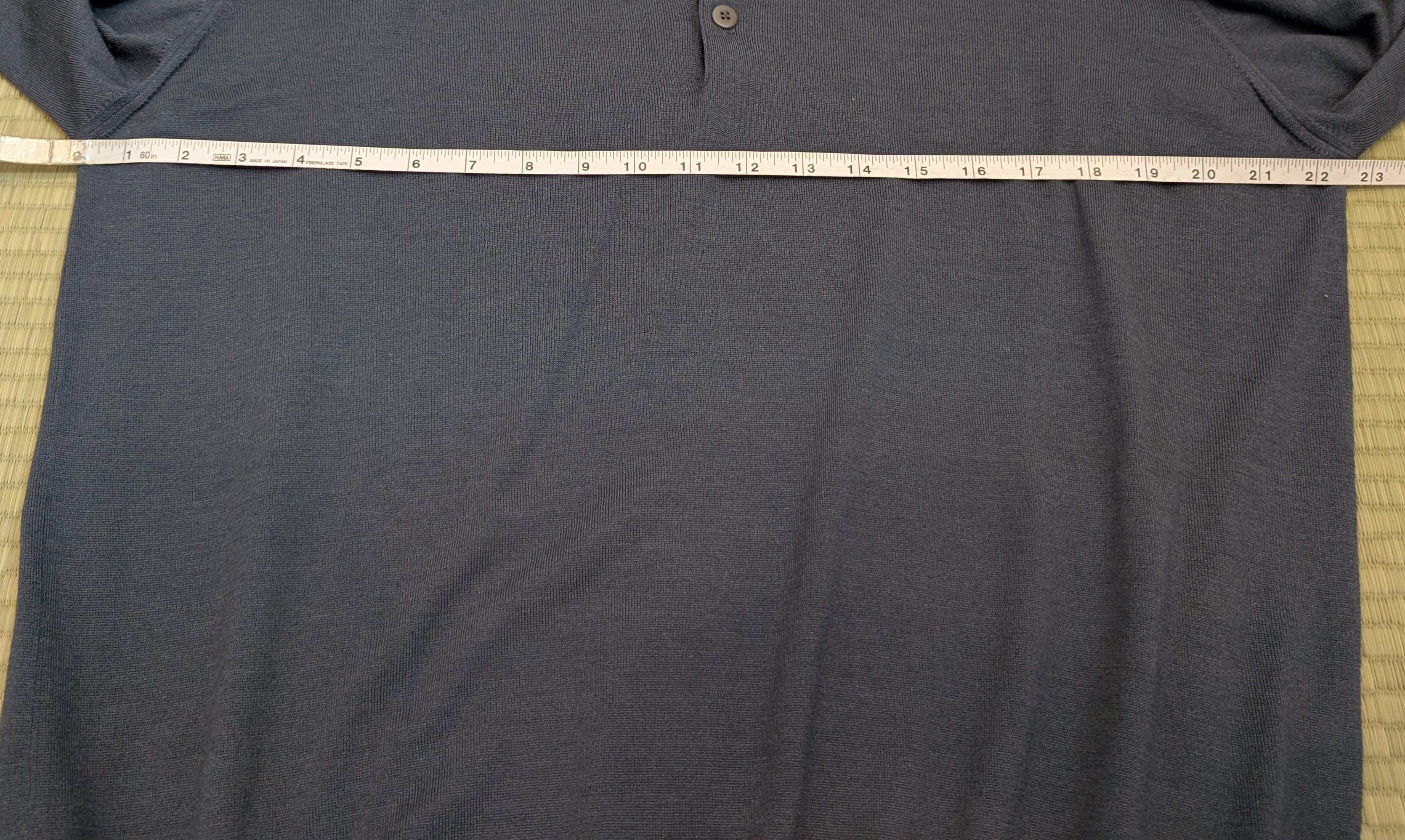 Giorgio Armani Giorgio Armani Wool Cashmere Silk Knit LS Polo Made in Italy Size US XL / EU 56 / 4 - 5 Thumbnail
