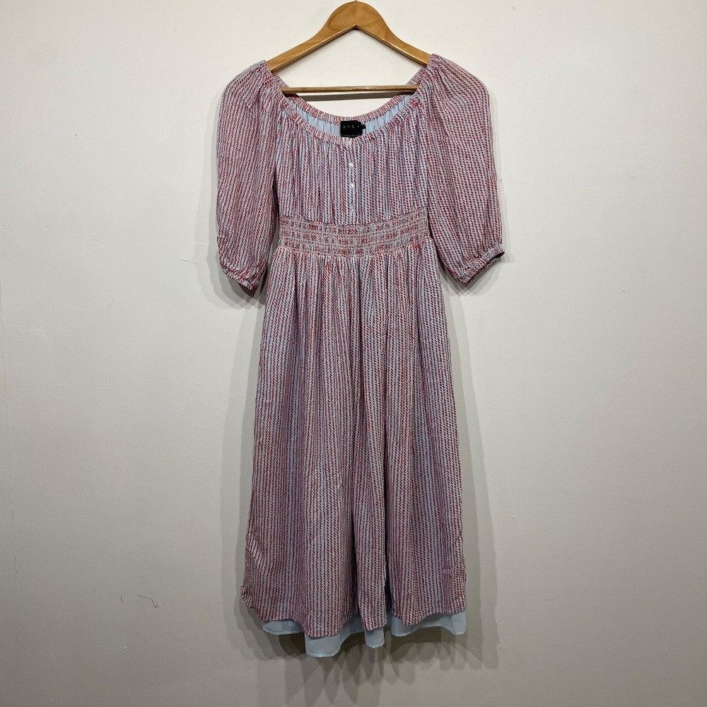 Other Hatch The Briar Maternity Midi Dress in Sky Blue Dashdot Size S / US 4 / IT 40 - 1 Thumbnail