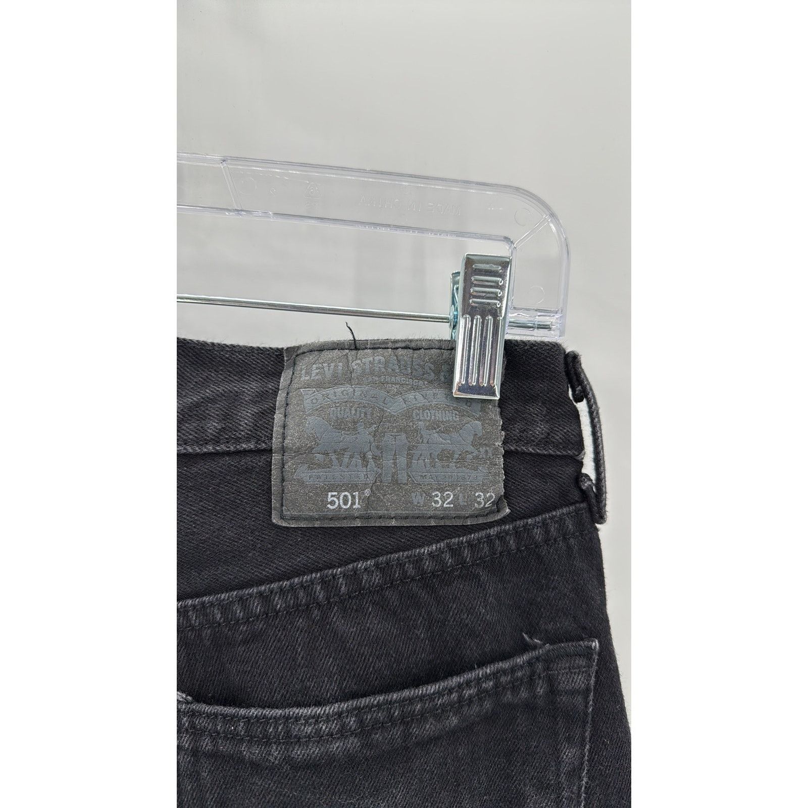 Levi's 501 Original Fit Men's Jeans straight fit button fly black Size US 32 / EU 48 - 6 Thumbnail