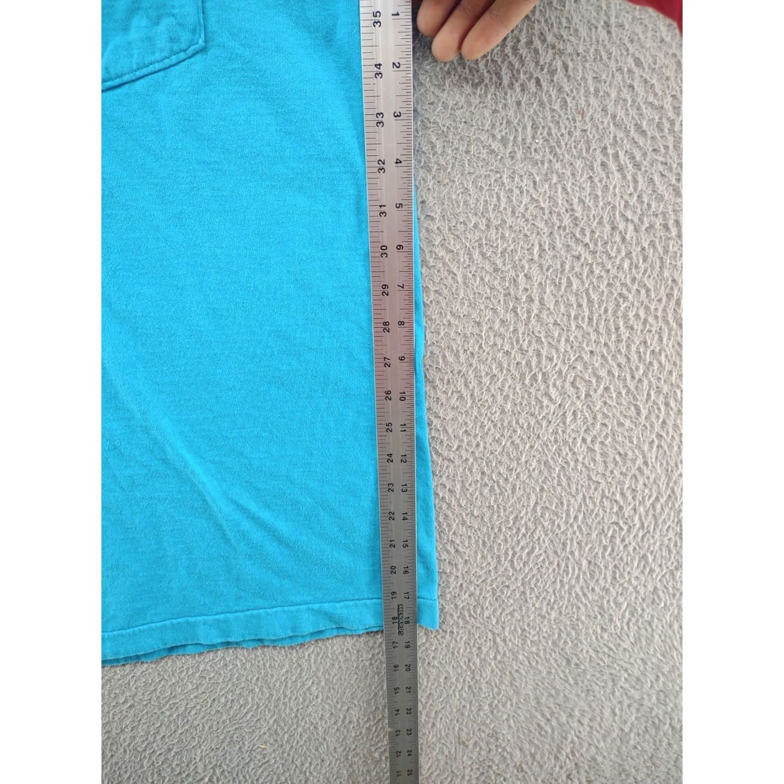 Asics VINTAGE Trend Basics Blue Pocket T Shirt XL Men 90s Crew Neck Single Stitch Cotton Blend Short Sleeve Shirts Mens 90s Theme Size US XL / EU 56 / 4 - 6 Thumbnail