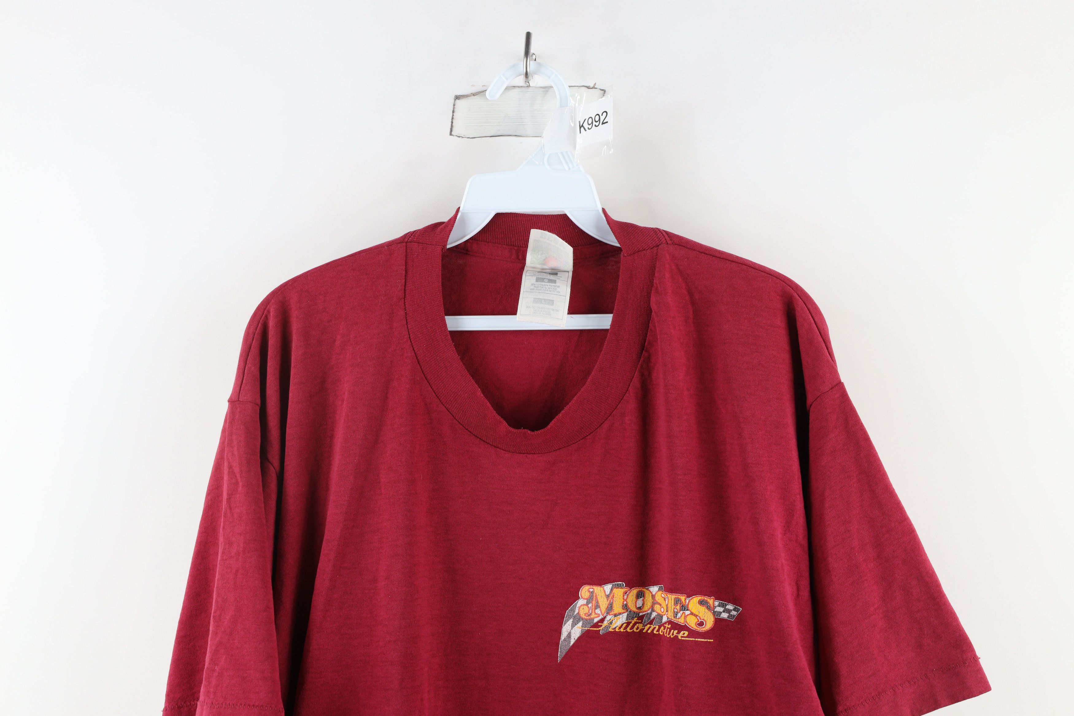 Vintage Vintage 90s Streetwear Spell Out Moses Automotive T-Shirt Size US L / EU 52-54 / 3 - 2 Thumbnail