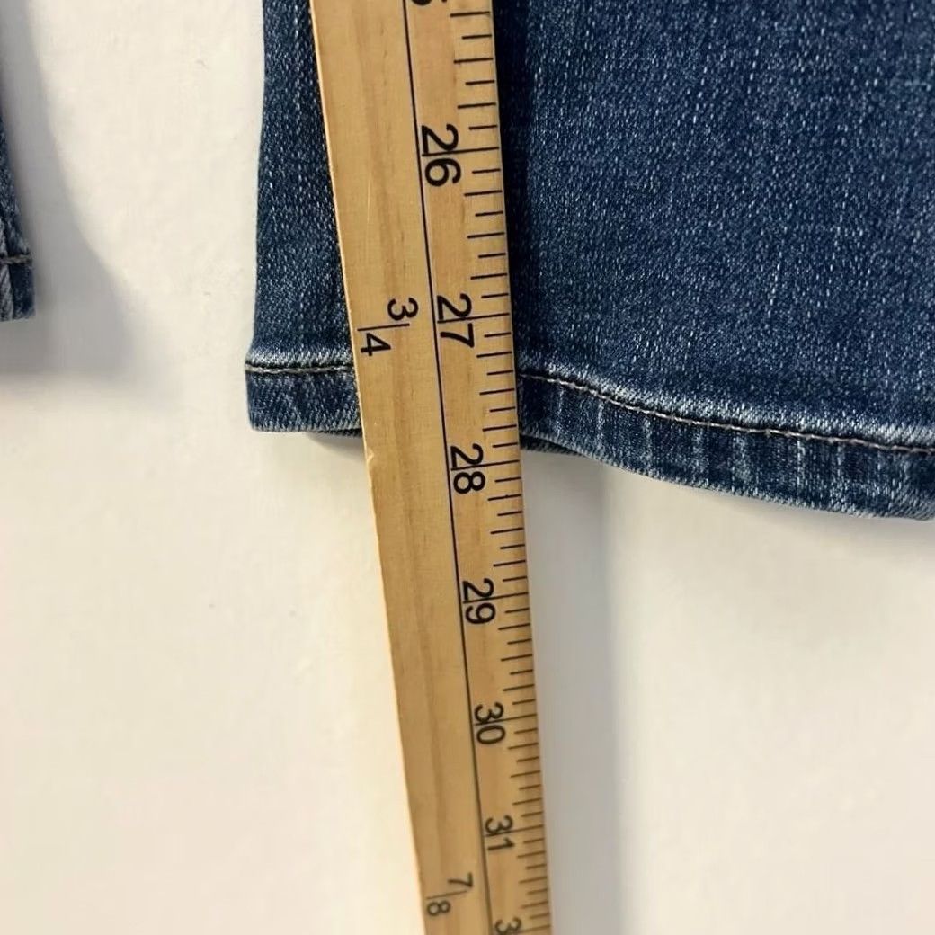 Vintage AG Adriano Goldschmied The Legging Ankle Skinny Jeans Blue Distressed 26R Womens Jeans 5-Pocket Stretch Cotton Blend Zip Button" Size 26" / US 2 / IT 38 - 7 Thumbnail