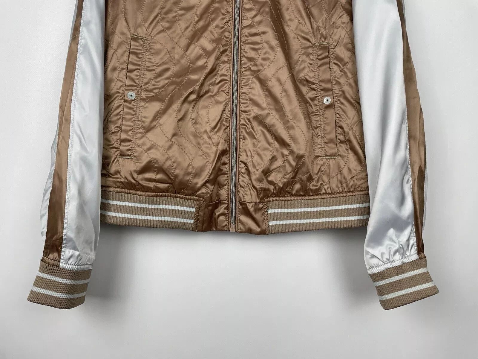 G-Star G-STAR RAW Baseball Quilted Womens Bomber Jacket Mocha Size L / US 10 / IT 46 - 6 Thumbnail