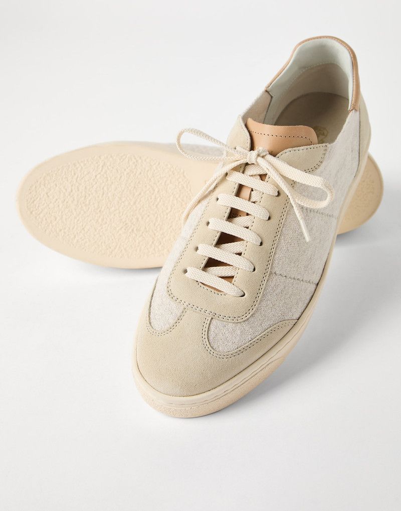 Brunello Cucinelli o1la1rc1a0326 Washed Suede Sneakers in Multicolor Size US 12 / EU 45 - 4 Thumbnail