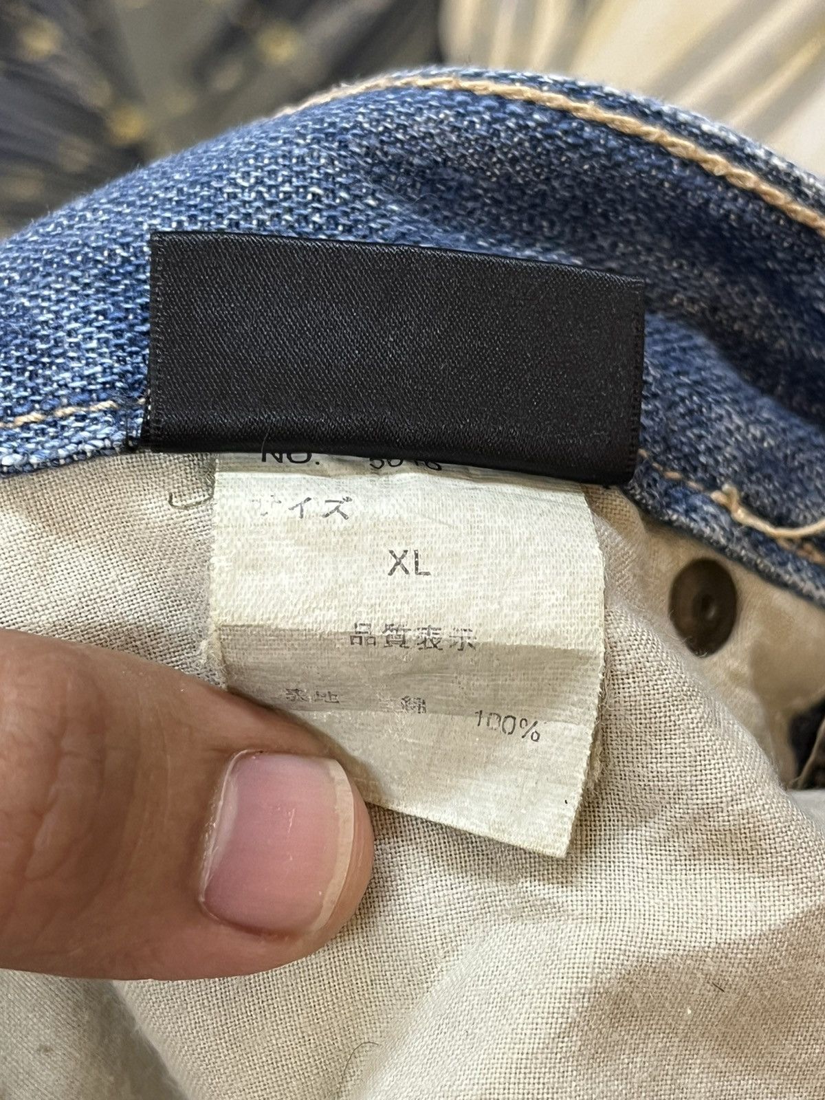 Japanese Brand × Vintage Vintage Japanese Brand Ripped Chain Stitch Denim Size US 32 / EU 48 - 14 Thumbnail