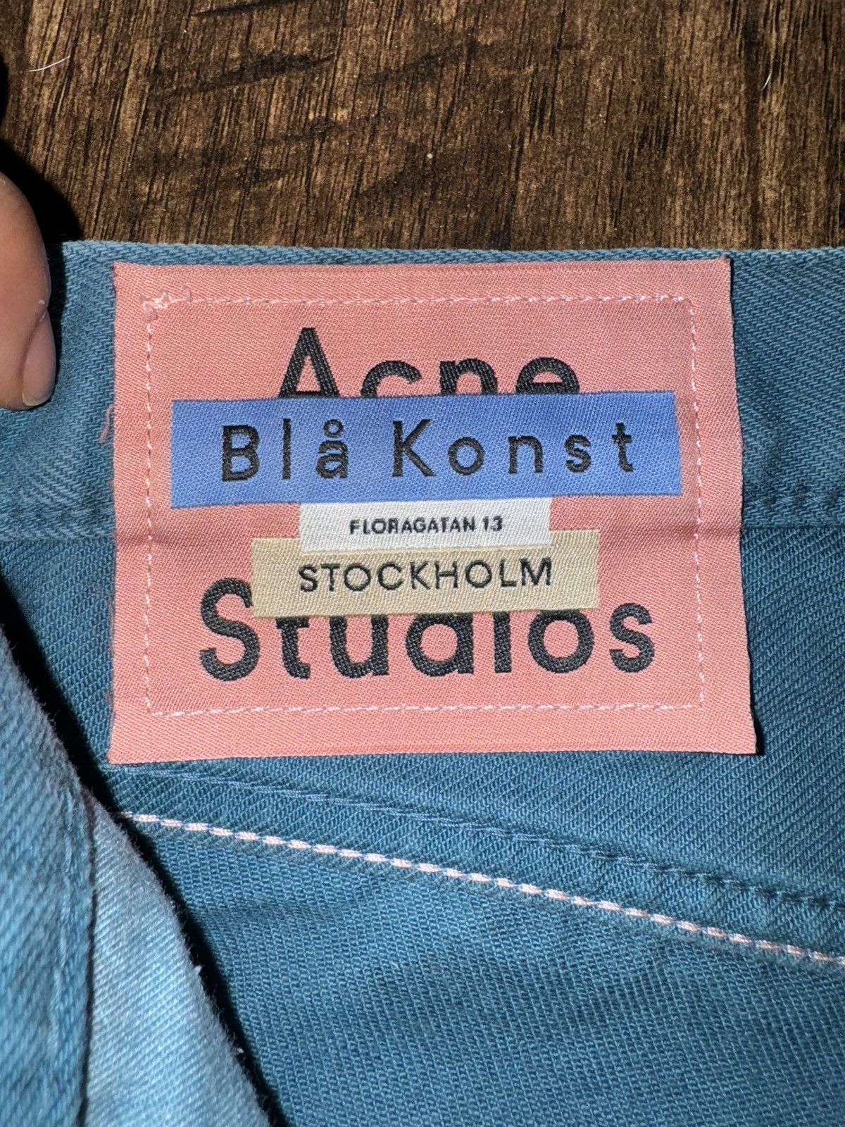 Acne Studios Acne Studios 1996 Swirl Ocean Blue Size US 32 / EU 48 - 3 Thumbnail