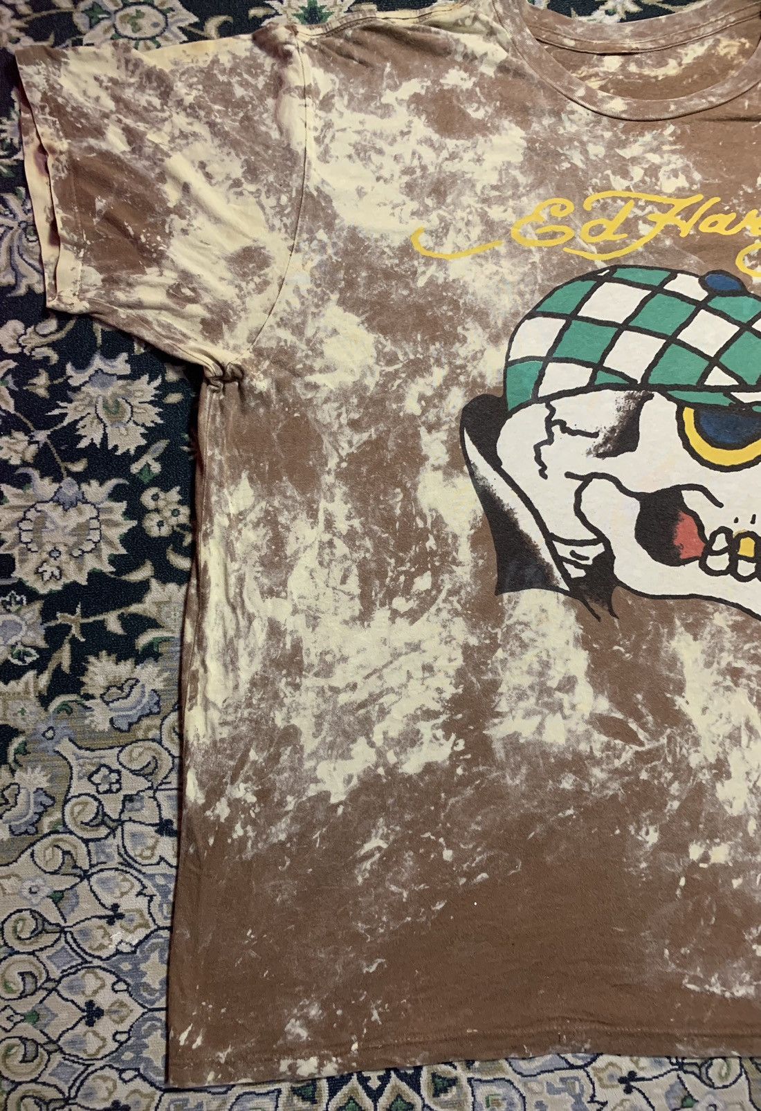 Ed Hardy × Japanese Brand × Vintage VINTAGE ED HARDY ACID WASH RARE DESIGN DISTRESSED Size US XXL / EU 58 / 5 - 3 Thumbnail