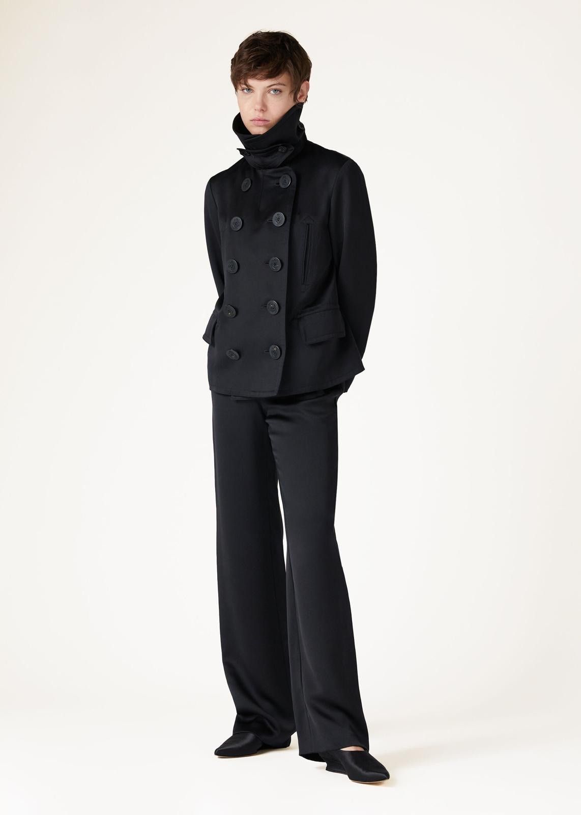 Loro Piana o1srvl11e0425 FAO0521 Candor Coat in Black Size S / US 4 / IT 40 - 6 Thumbnail