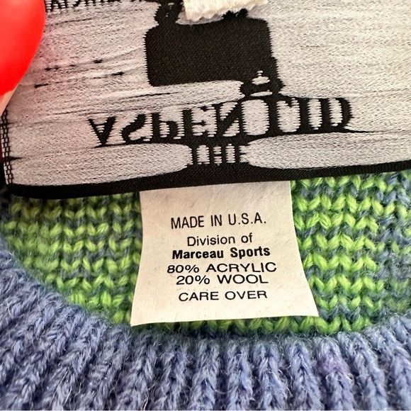 Vintage Vintage 80’s “The Aspen Lid” Wool Blend Argyle Knit Sweater Size S / US 4 / IT 40 - 4 Thumbnail