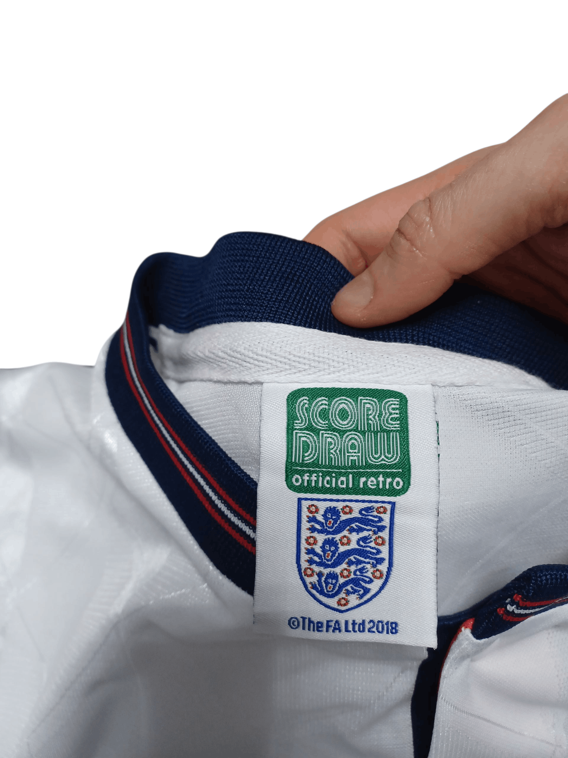 Other ENGLAND VINTAGE SCORE DRAW SOCCER JERSEY Size US XXL / EU 58 / 5 - 4 Thumbnail