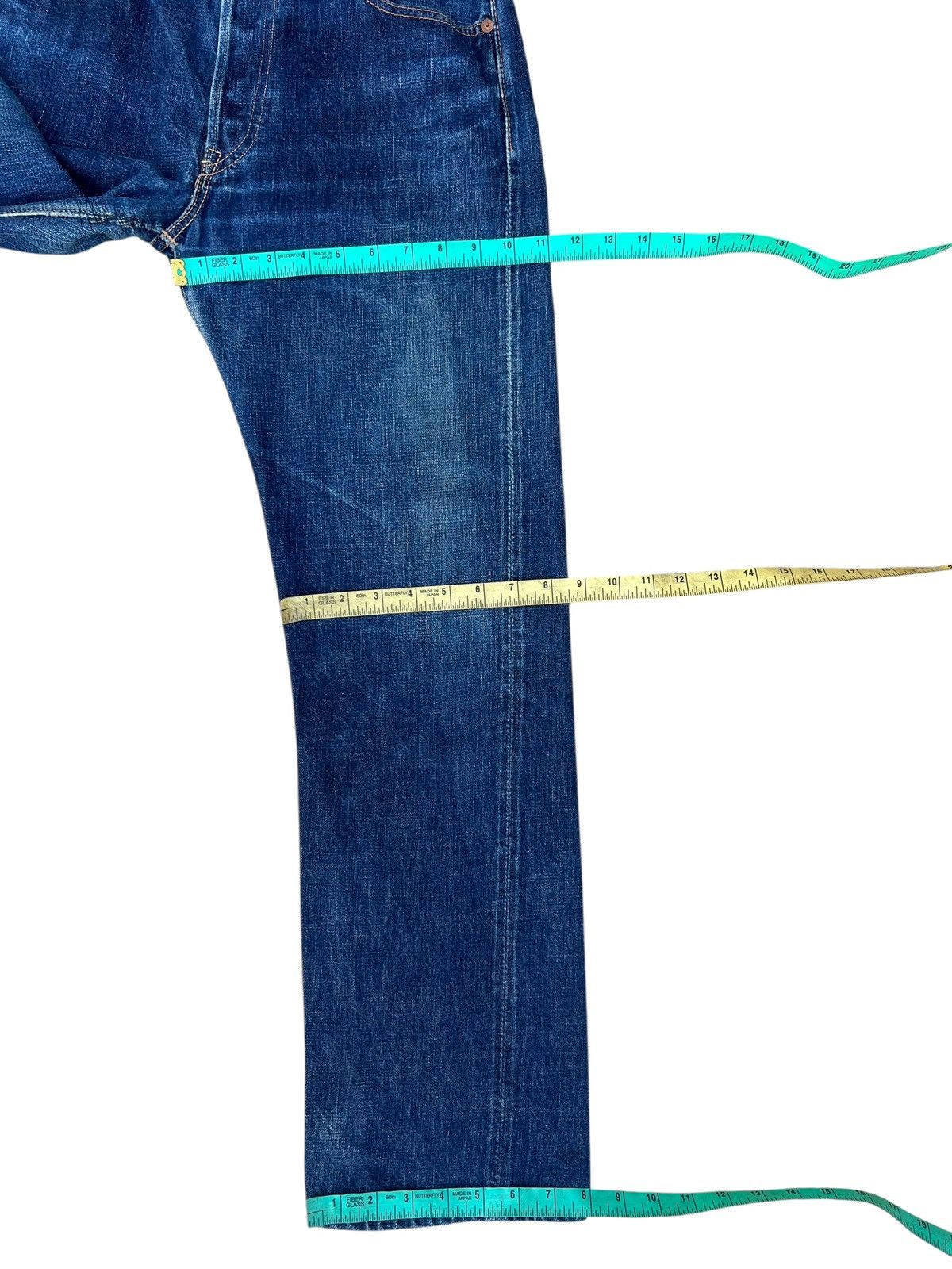 Full Count & Co. Vintage Full Count Japan Fade Blue Denim Selvedge Jeans Size US 31 - 3 Thumbnail