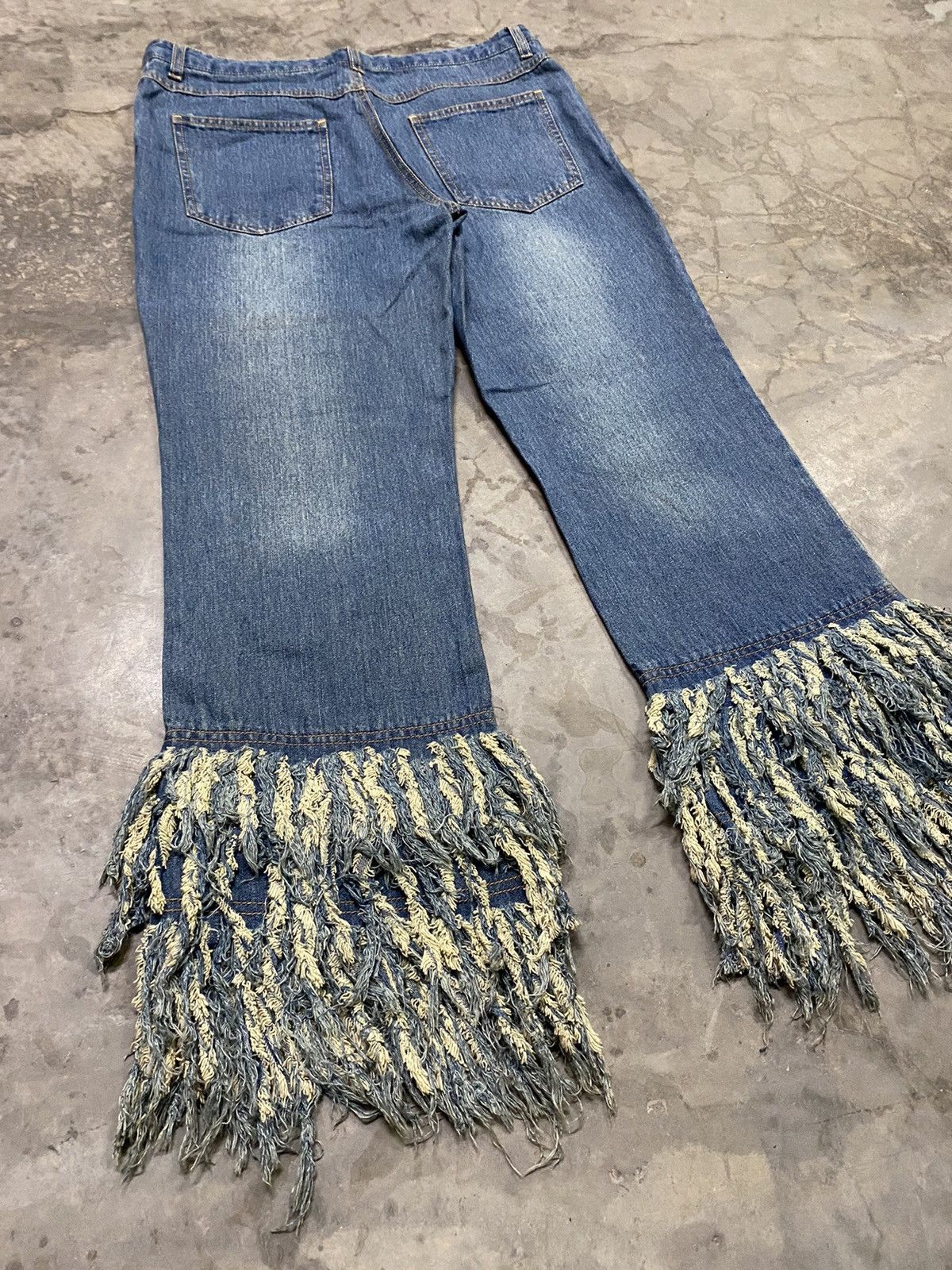 Beauty Beast × Japanese Brand Rare Flare Vintage 80s Hippie Style Baggy Jeans Size US 32 / EU 48 - 9 Thumbnail