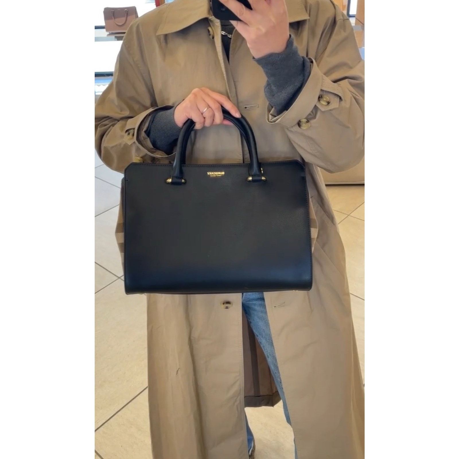 Burberry Burberry Black and Tan TOP Handle Banwell Bag NWT Size ONE SIZE - 9 Thumbnail