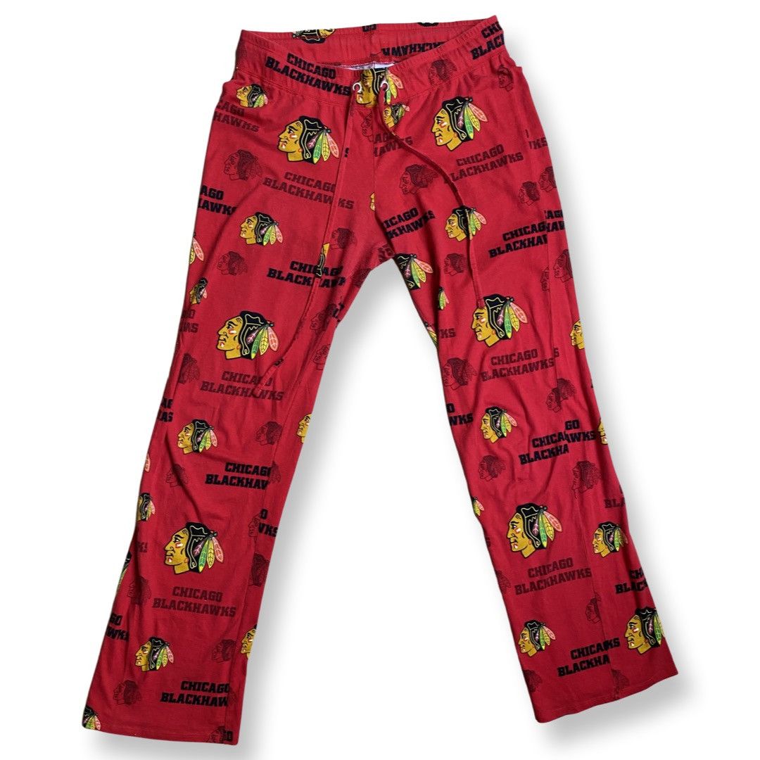 NHL × Vintage Chicago Blackhawks NHL Logo Pants Size M Size US 31 - 1 Thumbnail