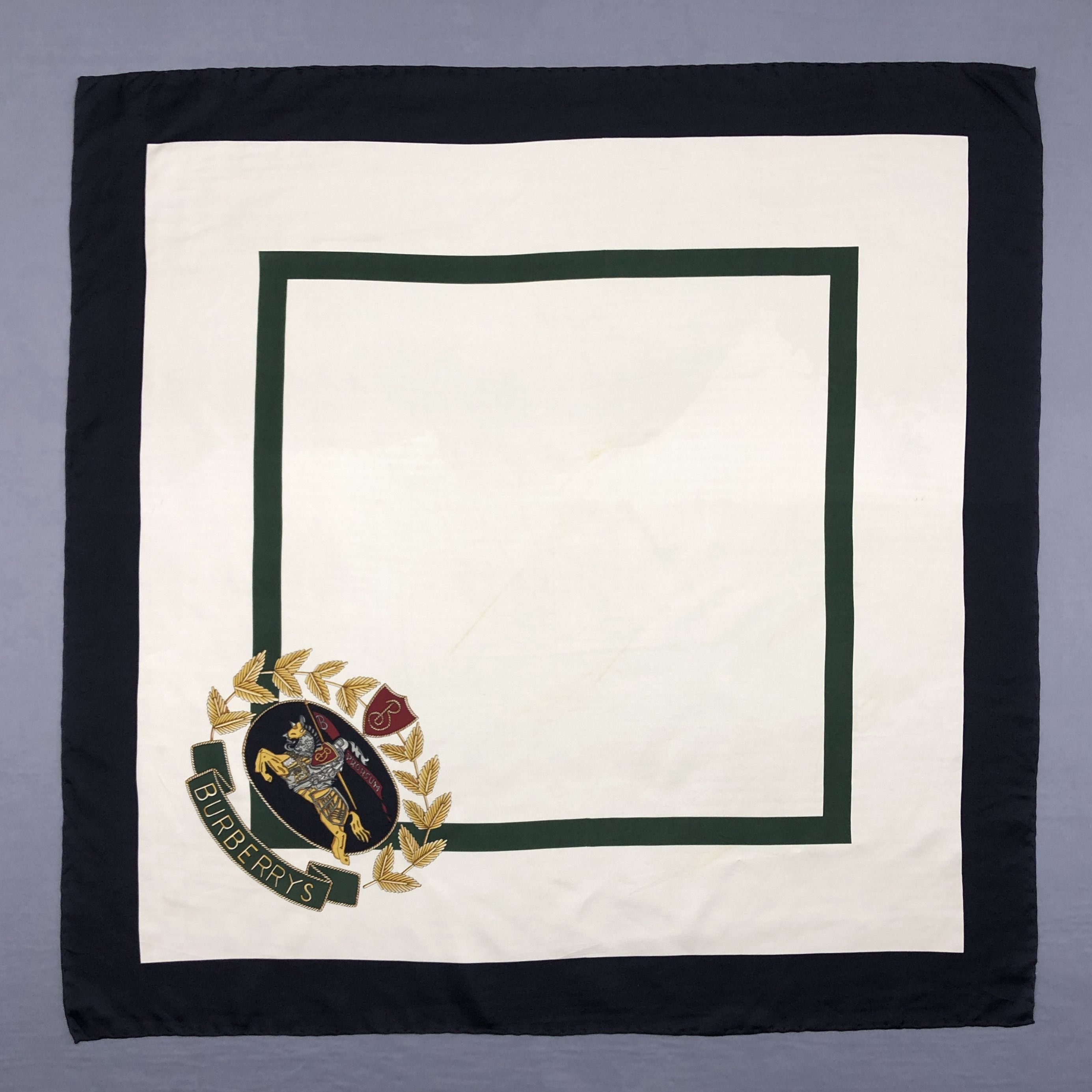 Burberry × Vintage Vintage Burberry SILK Scarf Twill Stole Wraps Scarves Size ONE SIZE - 2 Thumbnail