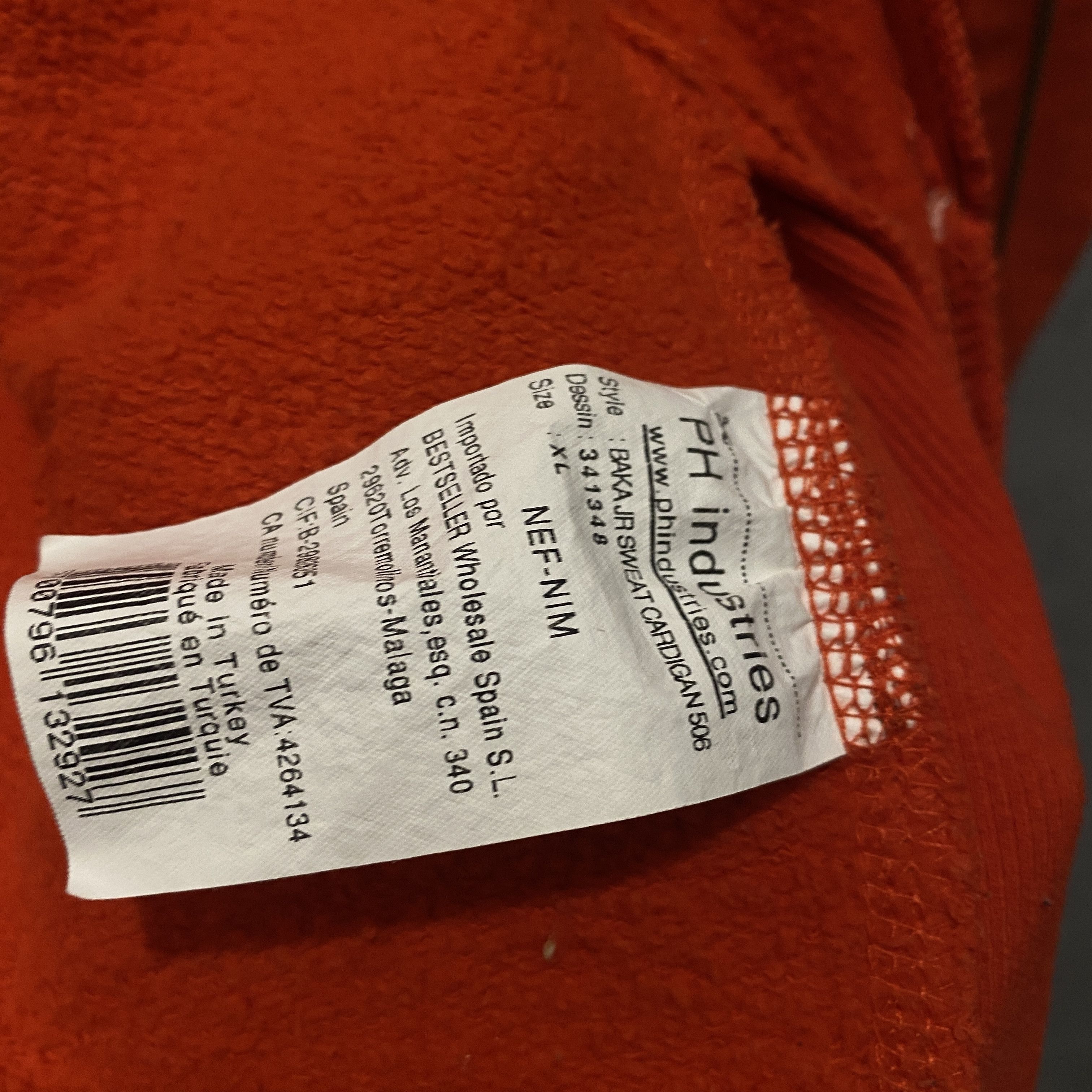 Vintage Industrial orange swag zip-up - XL Size US XL / EU 56 / 4 - 6 Thumbnail