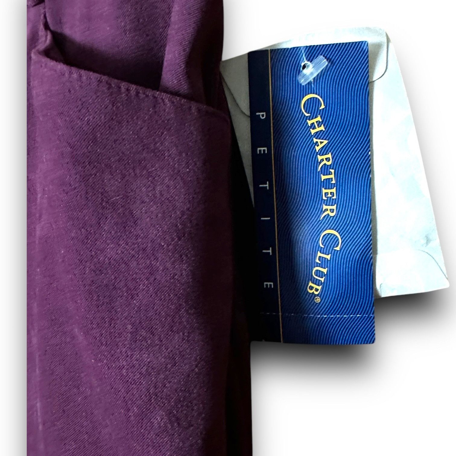 Charter Club Charter Club Petite 12P Womens Burgandy Velveteen Pants Clas Size 28" / US 6 / IT 42 - 3 Thumbnail