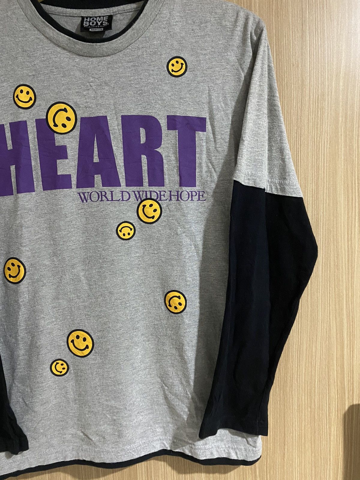Beauty Beast × If Six Was Nine × Japanese Brand Y2k double layers home boys Heart Word wide Hope Poem Size US M / EU 48-50 / 2 - 4 Thumbnail