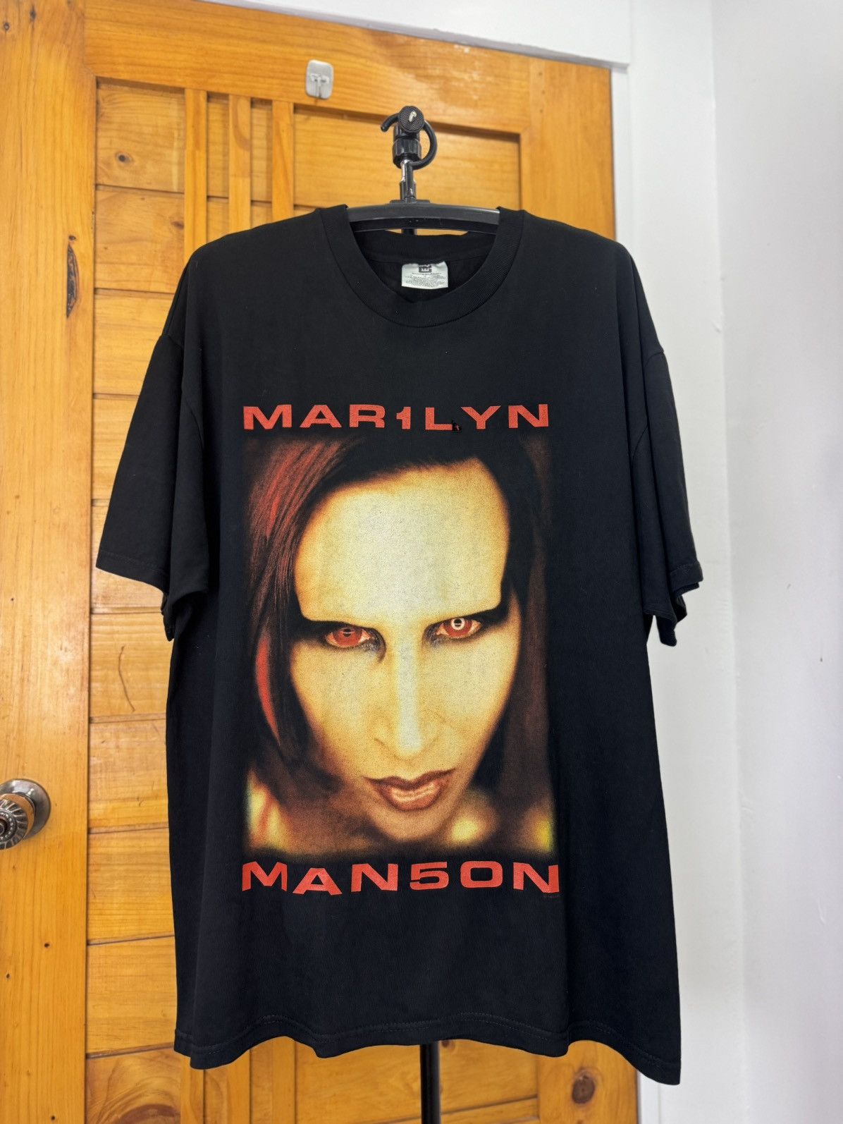 Marilyn Manson Vintage Marilyn Manson Shirt 90’ Size US XL / EU 56 / 4 - 1 Thumbnail