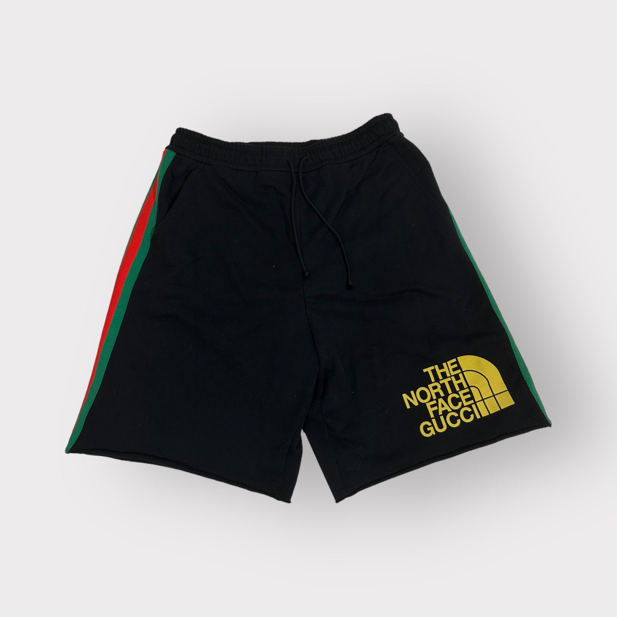 image of Gucci x The North Face Short Pants Side Web Logo Black, Men's (Size 38)