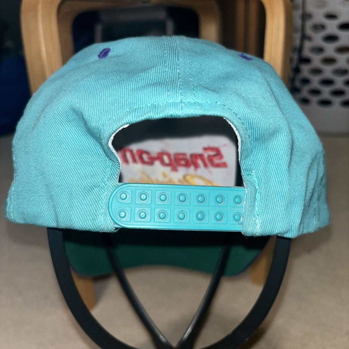 Vintage Vtg Snap-On Racing Snapback Hat Cap Teal W Neon 90’s Tools Size ONE SIZE - 4 Thumbnail