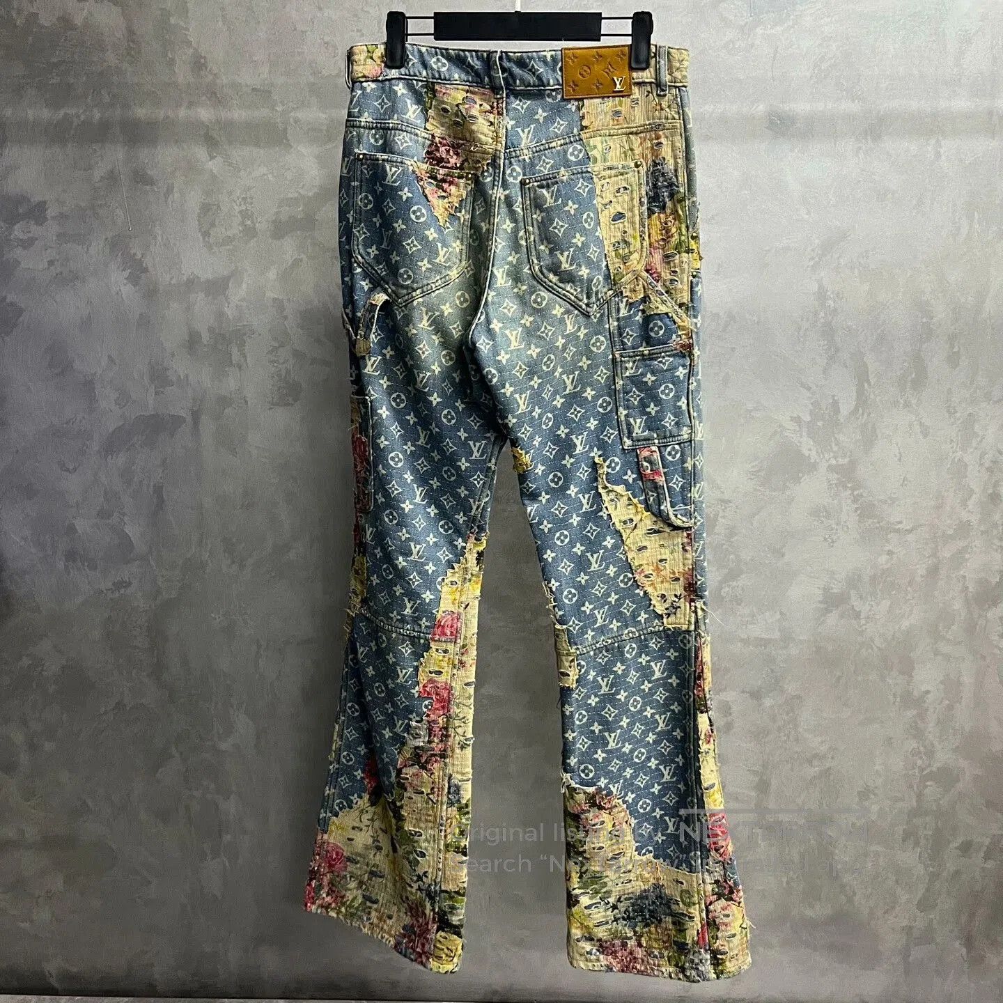 Louis Vuitton Louis Vuitton Blue Floral Flare Jeans. Size US 30 / EU 46 - 2 Thumbnail