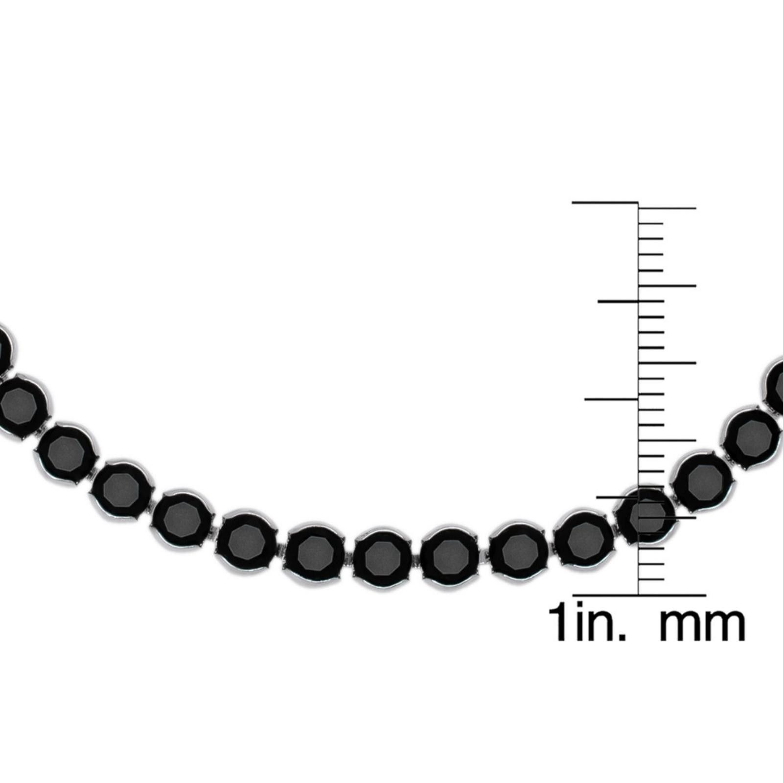 Macys Black Cubic Zirconia Tennis Bracelet - Silver Size ONE SIZE - 3 Thumbnail