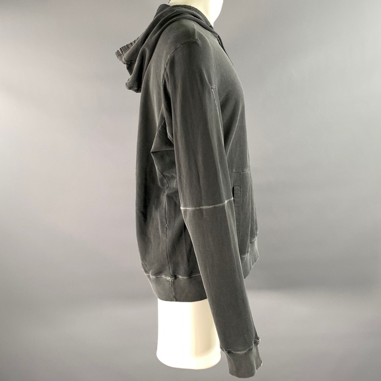 Acronym ACRONYM Size XL Grey Wash Cotton Hooded Sweatshirt Size US XL / EU 56 / 4 - 2 Thumbnail