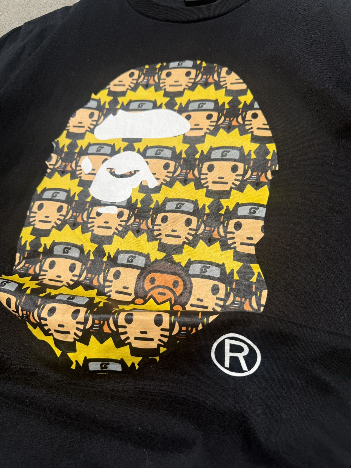 Bape BAPE X Naruto Ape Head Tshirt Size US XL / EU 56 / 4 - 2 Thumbnail
