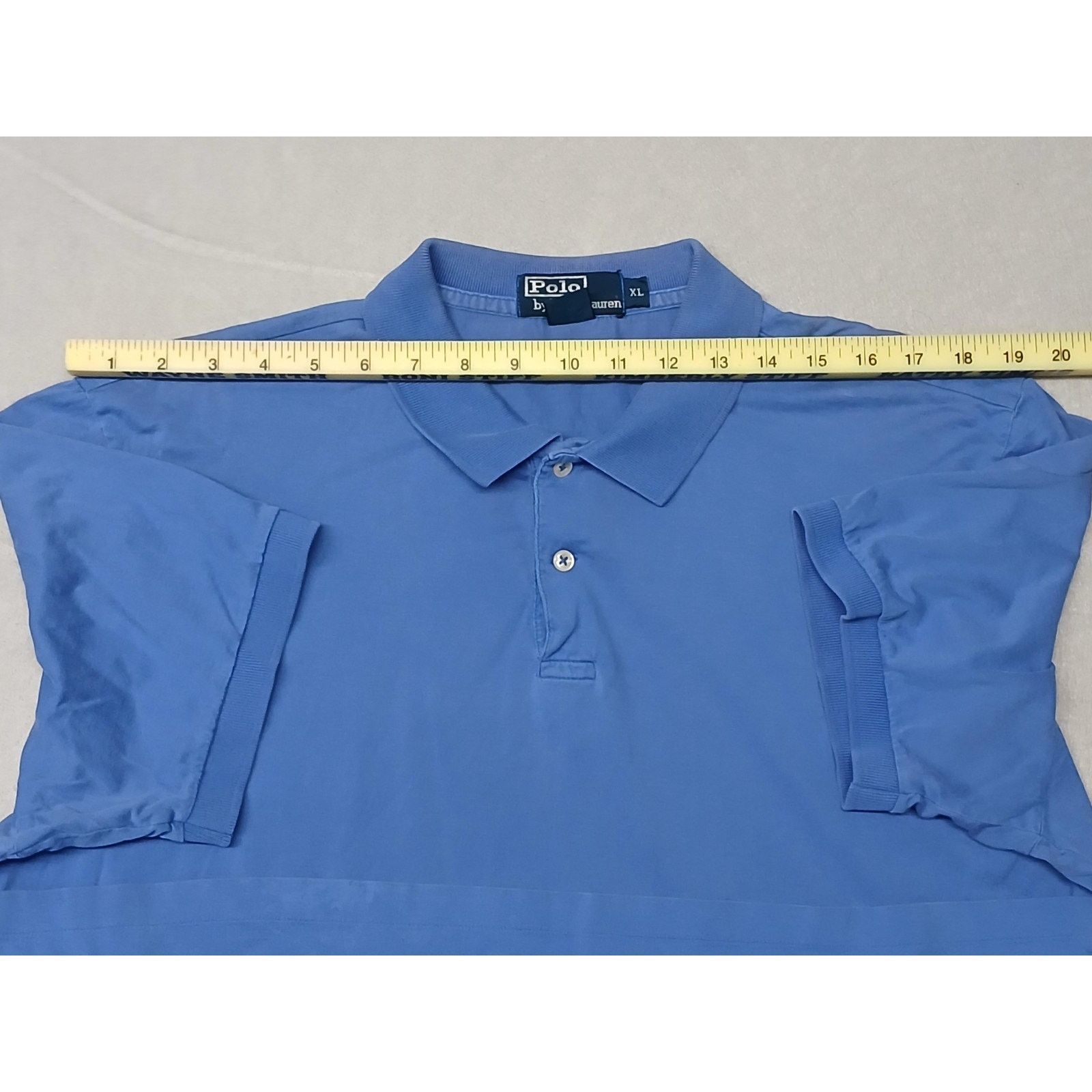 Ralph Lauren Polo Ralph Lauren (XL) Blue Pima Cotton Button Collar Shirt Size US XL / EU 56 / 4 - 4 Thumbnail