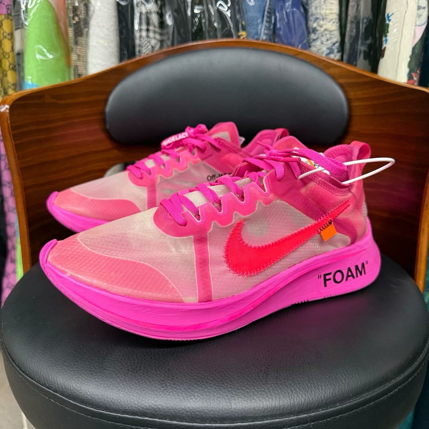 Nike Nike ZOOMFLY1 Collab Pink Lowtop Sneakers 45 Men Size US 11.5 / EU 44-45 - 1 Thumbnail