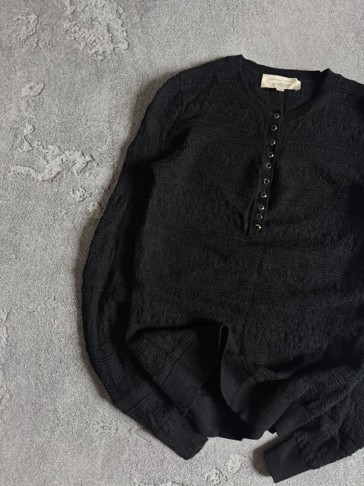 Sezane La Maille Sezane XS knitwear 1/4 button sweater jumper Size XS / US 0-2 / IT 36-38 - 3 Thumbnail