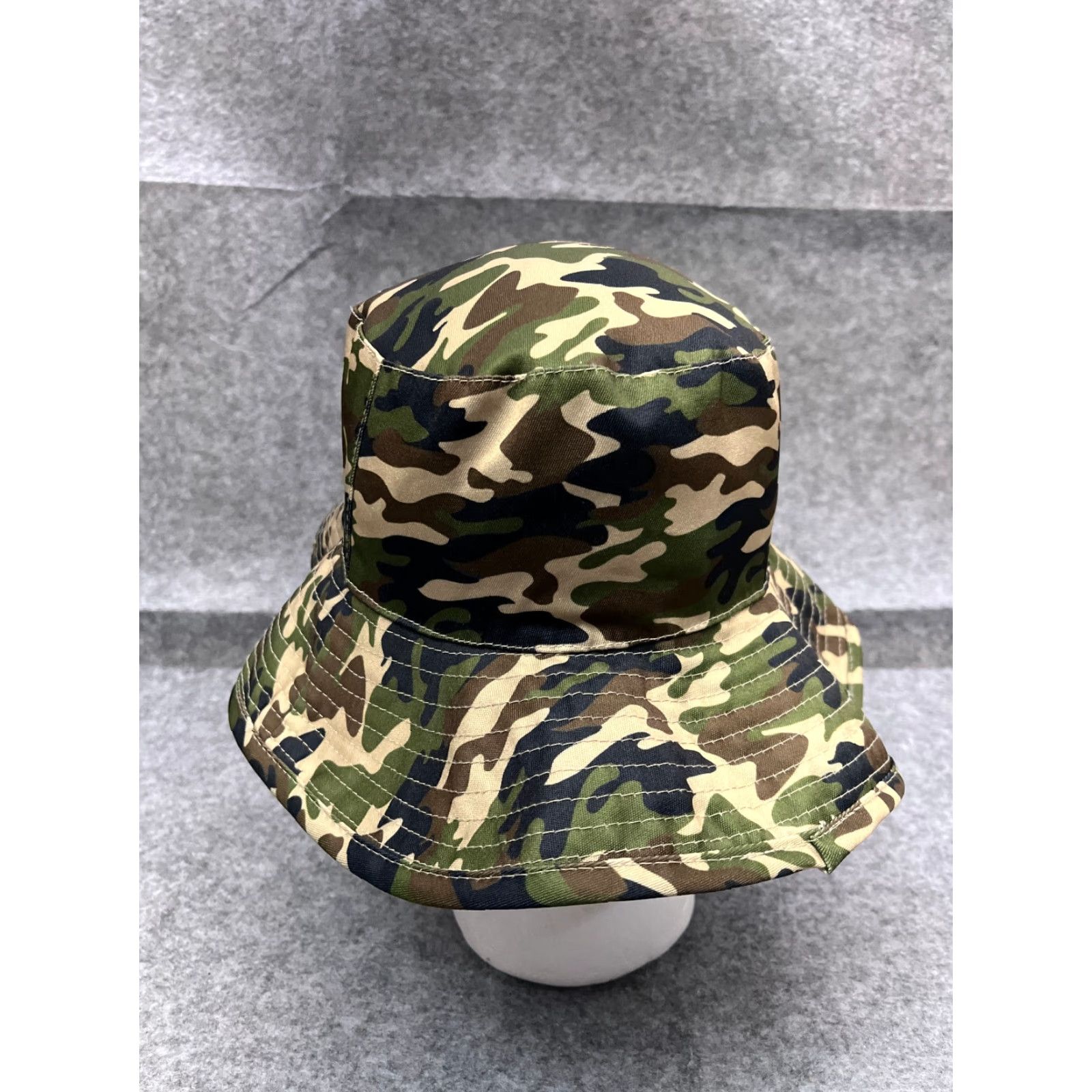 Walmart Walmart Bucket Hat Adult One Size Green Camo 100% Polyester Hike Camp Camouflage Hat Men One Size Green Summer Spring Fall Hiking Logo Camp Gear Mens Size ONE SIZE - 5 Thumbnail
