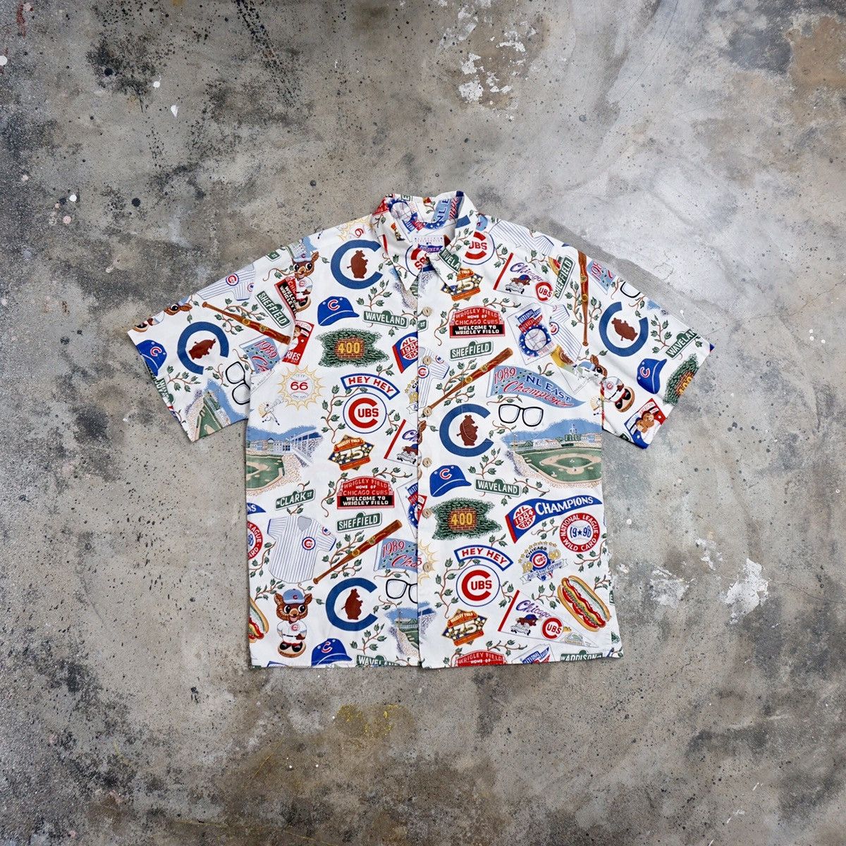 Men's Reyn Spooner Royal Chicago Cubs Aloha Button-Down Shirt