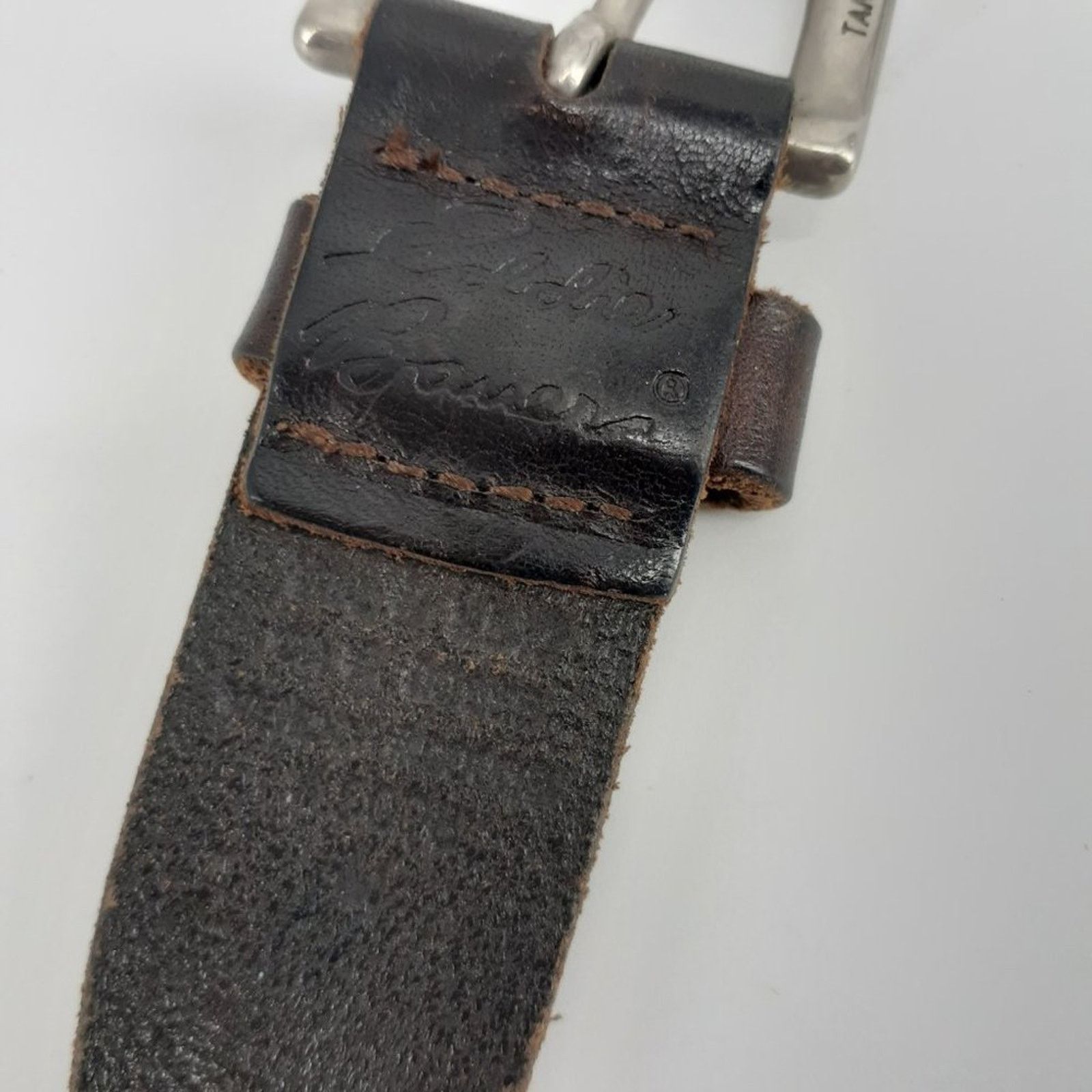 Eddie Bauer Eddie Bauer Women's Braided Dark Brown Leather Belt M Size ONE SIZE - 3 Thumbnail