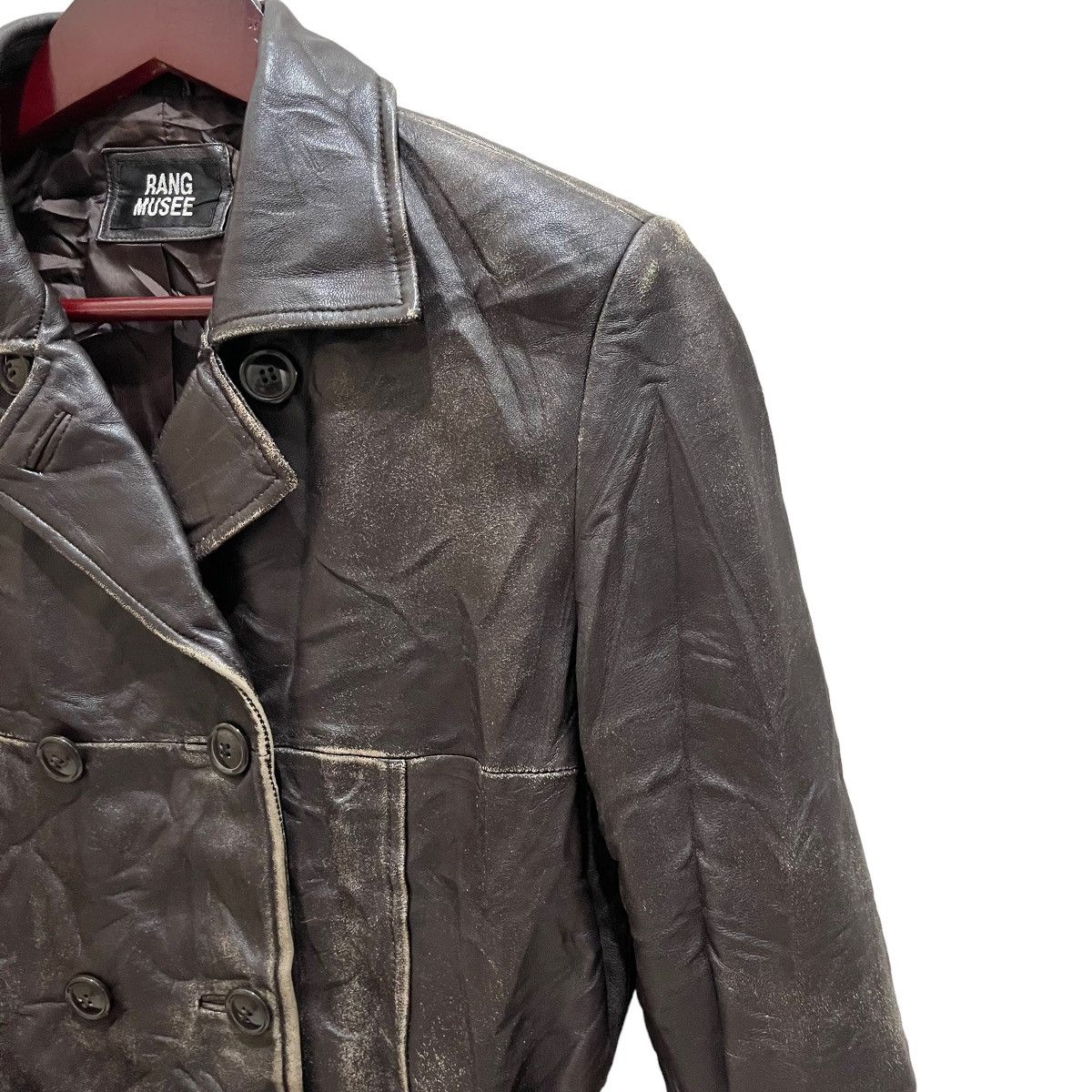 Genuine Leather × Vintage Vintage Rang Musee Genuine Leather Button Jacket Size S / US 4 / IT 40 - 3 Thumbnail