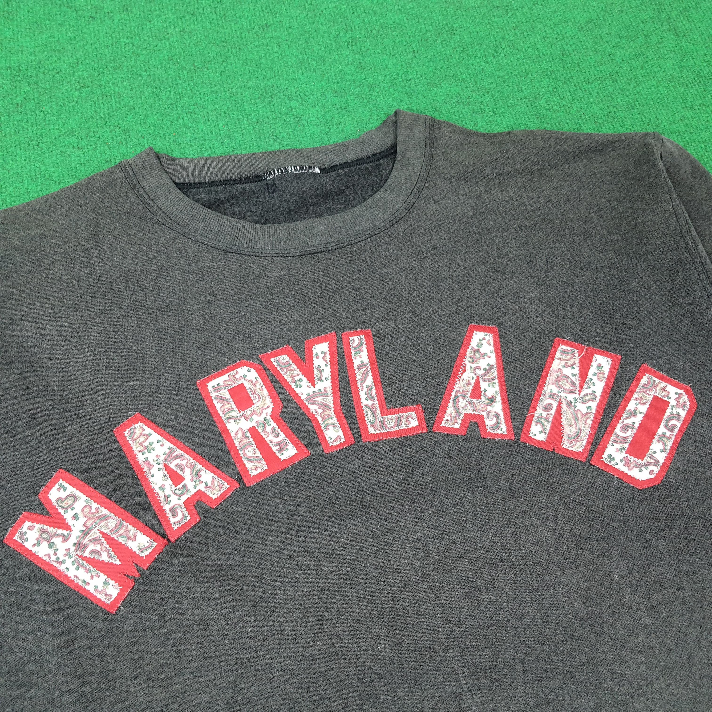 Vintage Vintage Maryland Streetwear Sweatshirt C236N12 Size US L / EU 52-54 / 3 - 2 Thumbnail
