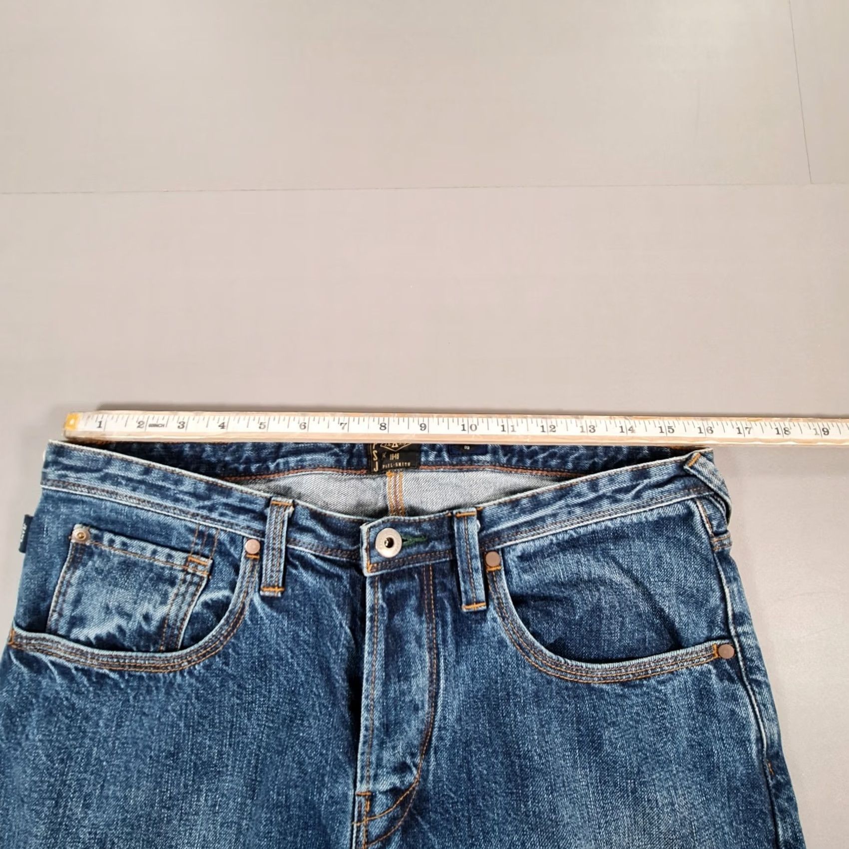 Paul Smith Paul Smith Jeans Blue Slim Straight Leg Denim Button Fly W32 L31 Men's Vintage No Pattern 5-Pocket Size US 32 / EU 48 - 6 Thumbnail