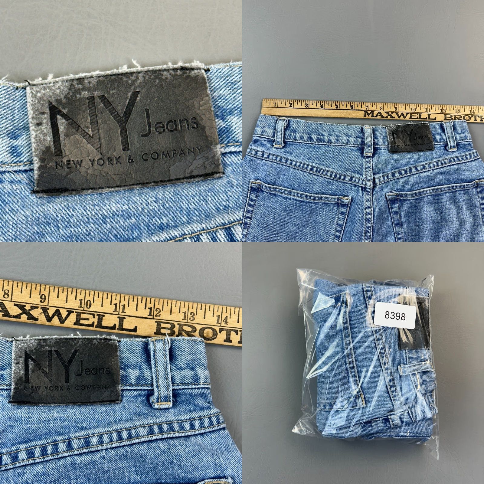 Vintage Vintage New York & Company Jeans Women's 6 Easy Tall Light Wash High Rise Y2K Jeans Mens? Size 28" / US 6 / IT 42 - 8 Thumbnail